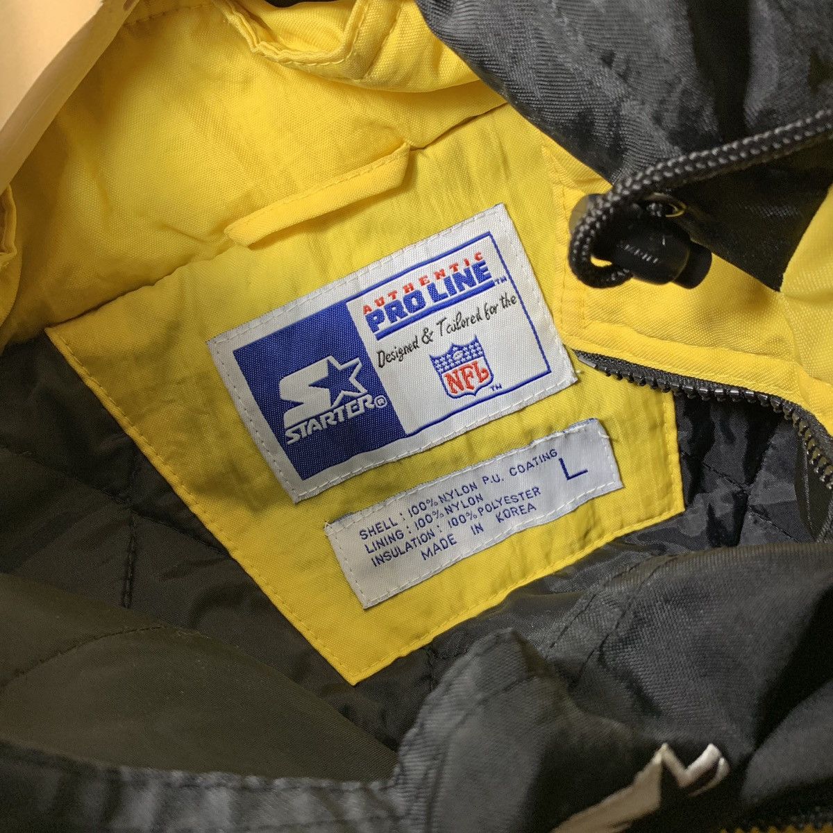 Starter Vintage 90s Pittsburgh Steelers Starter Jacket Pro Line Size US L / EU 52-54 / 3 - 9 Thumbnail