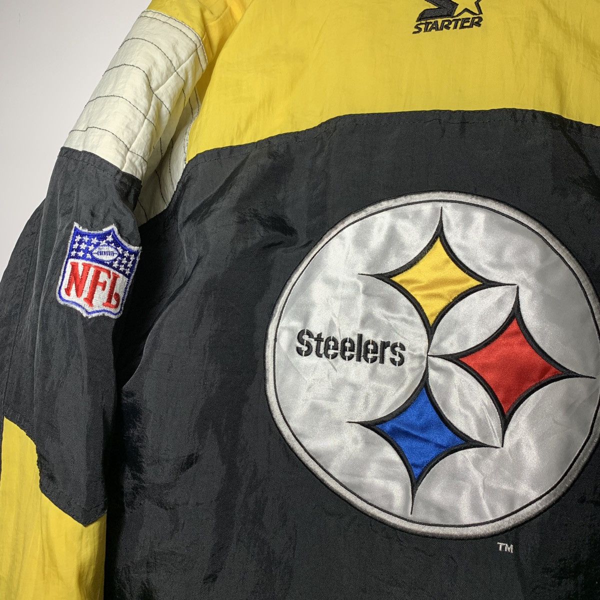 Starter Vintage 90s Pittsburgh Steelers Starter Jacket Pro Line Size US L / EU 52-54 / 3 - 8 Thumbnail