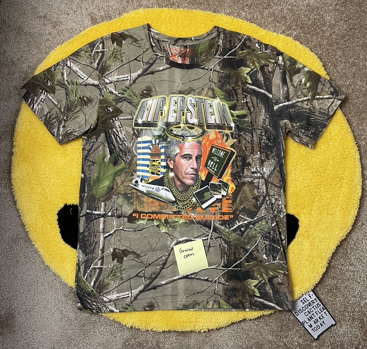 Sam Hyde Million Dollar Extreme Epstein Tee Realtree Camo L