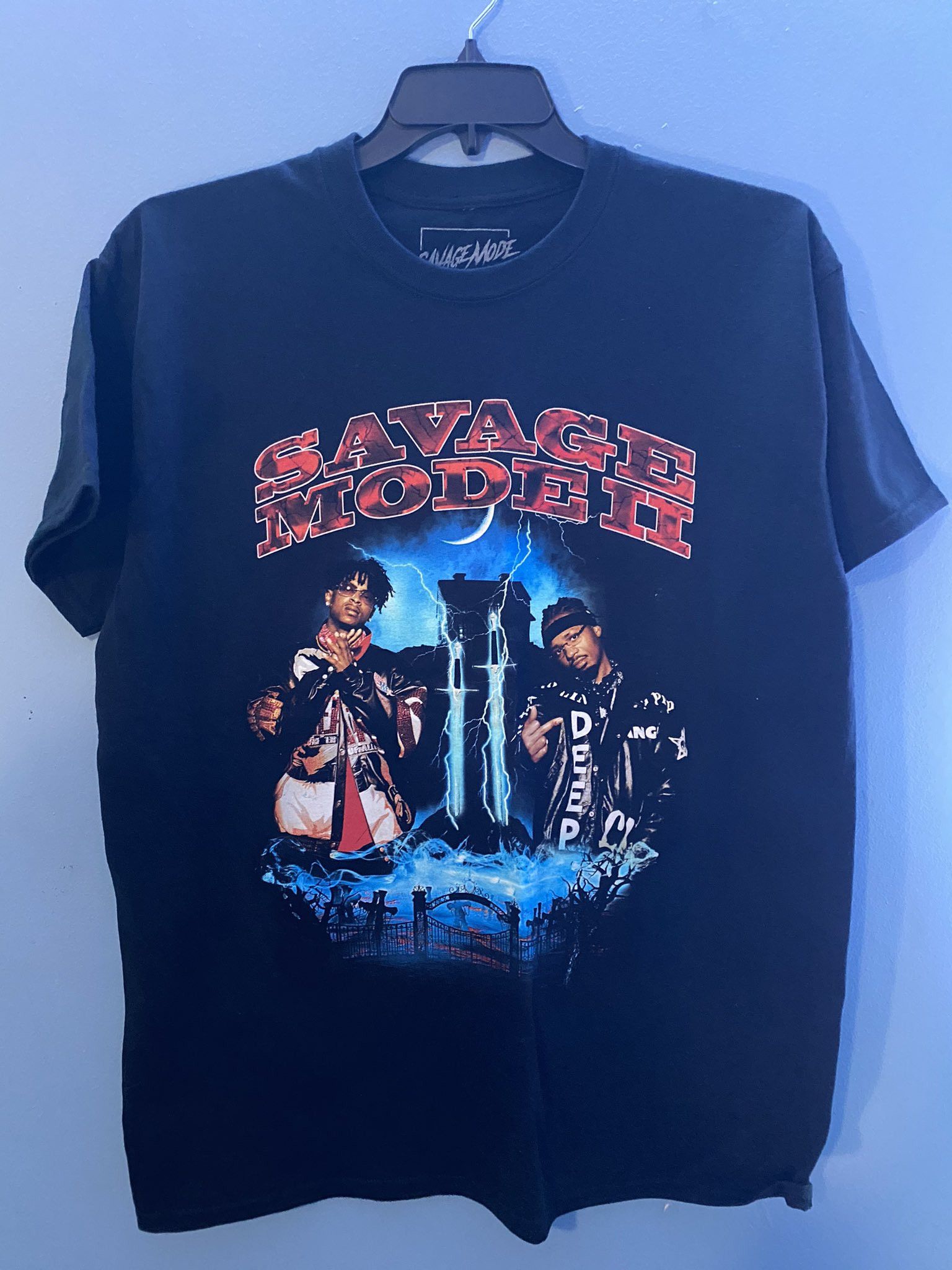 21 Savage 21 Savage x Metro Boomin Savage Mode 2 Tee Large | Grailed