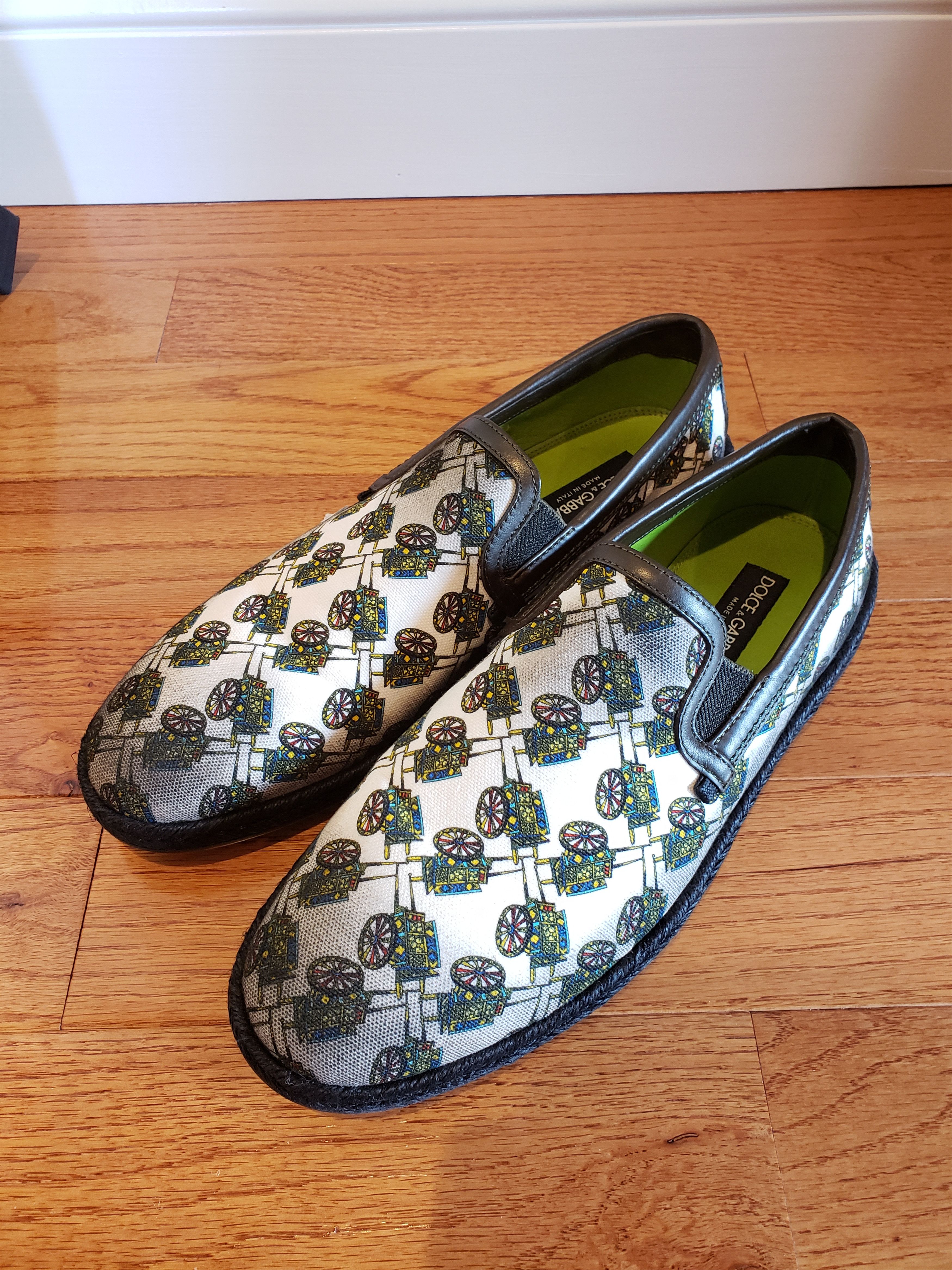 Dolce & Gabbana Dolce & Gabbana Canvas Slip Ons Size US 10 / EU 43 - 1 Thumbnail