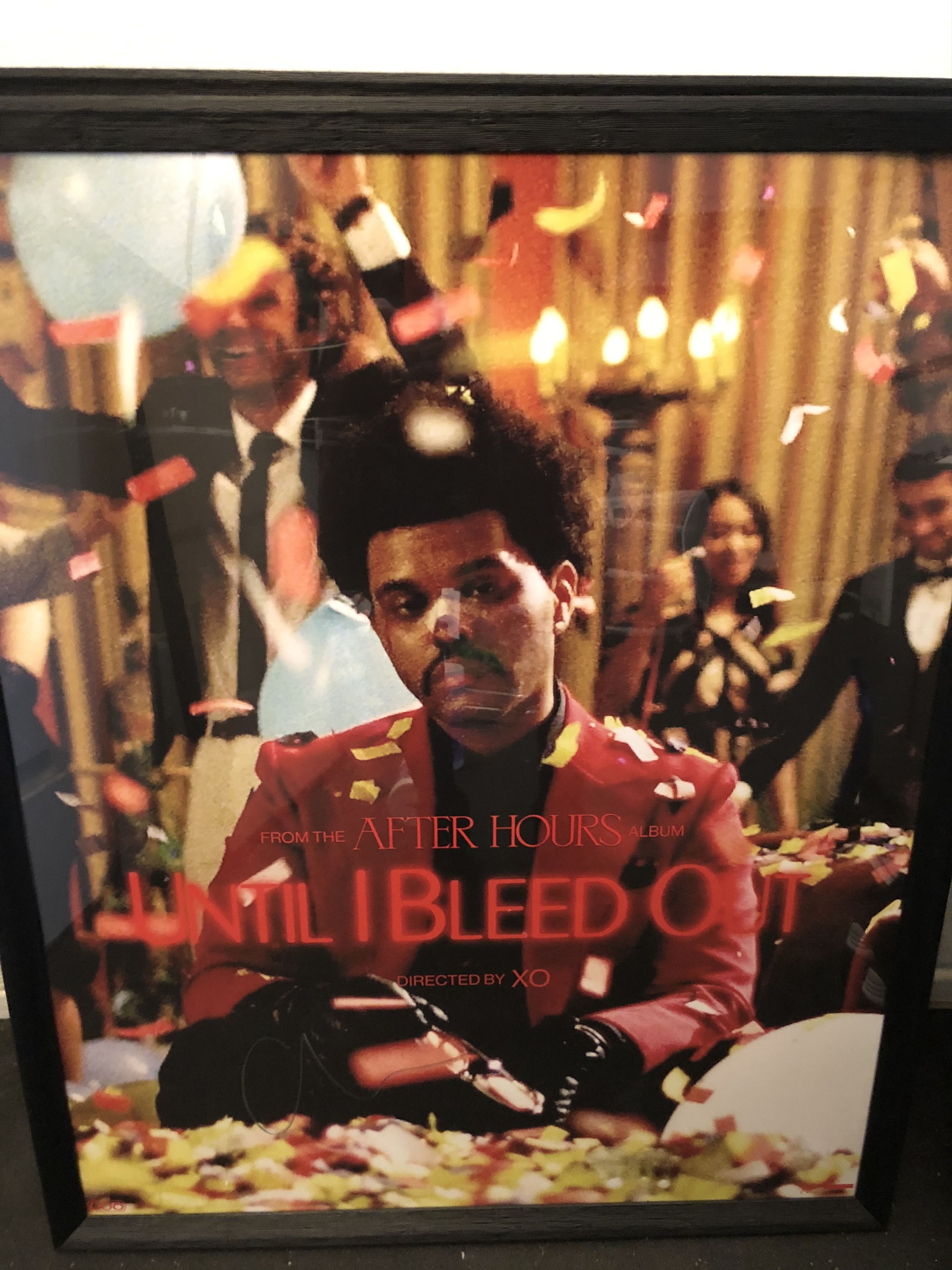 The Weeknd The Weeknd "Until I Bleed Out" Signed Poster Grailed