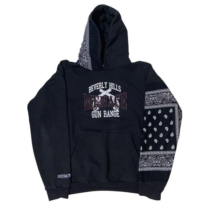 Menace Beverly Hills Gun Range Bandana Hoodie | Grailed