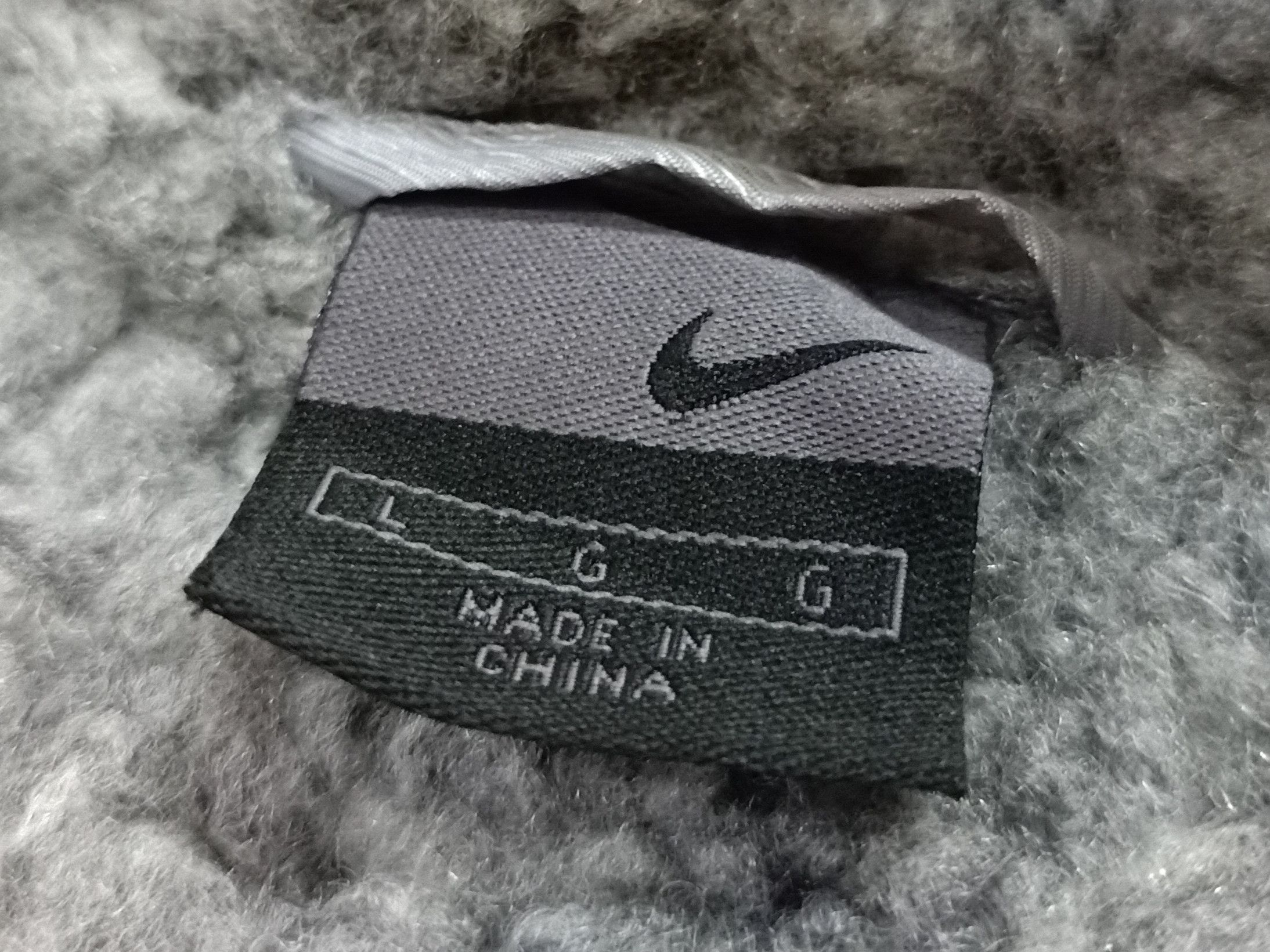 Nike NIKE Embroidered Silver Gray Sherpa Lining Hoodie Parka Size US L / EU 52-54 / 3 - 11 Thumbnail