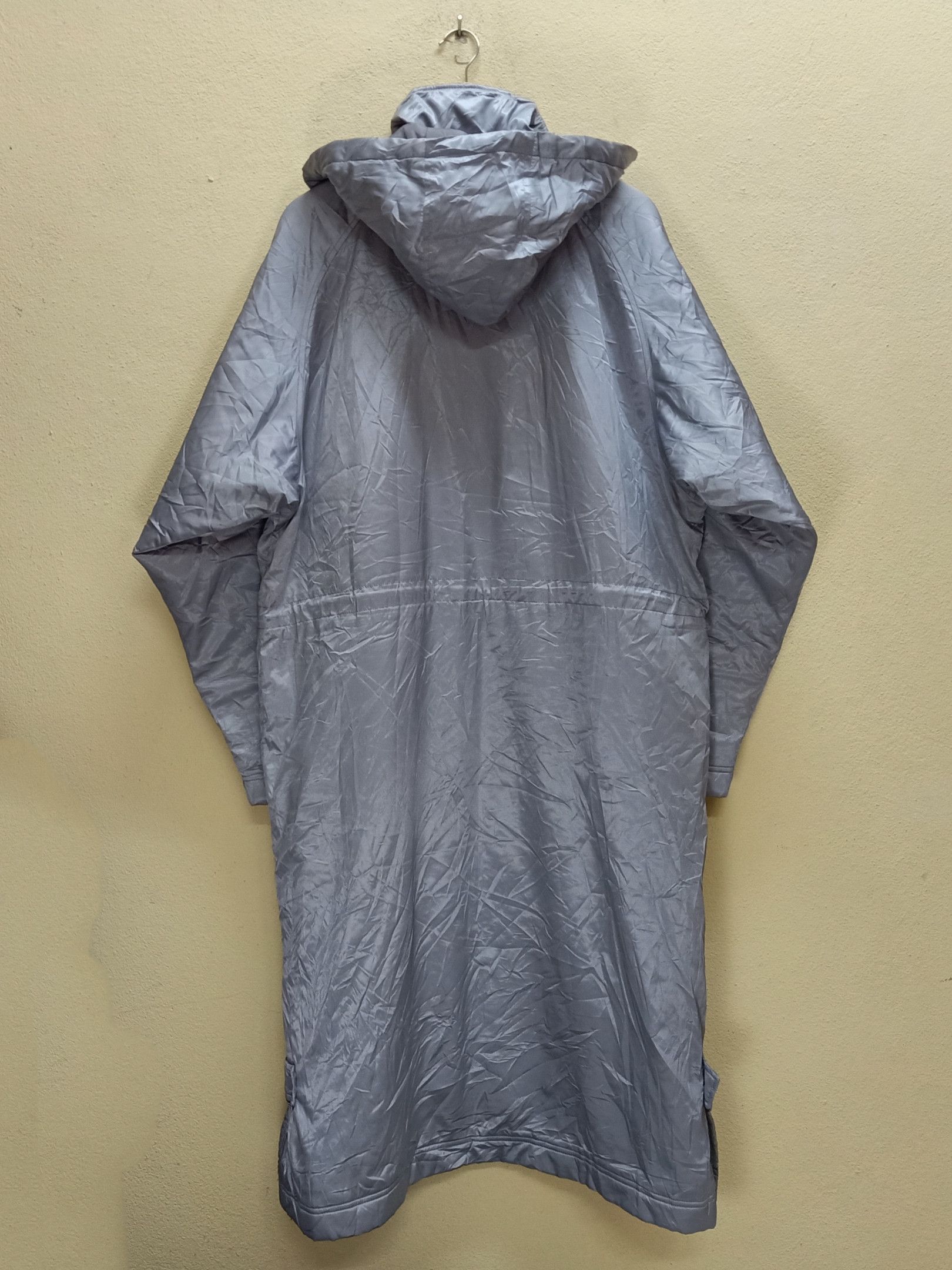 Nike NIKE Embroidered Silver Gray Sherpa Lining Hoodie Parka Size US L / EU 52-54 / 3 - 2 Thumbnail