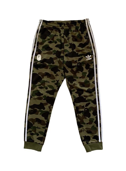 Adidas Bape x Adidas Adicolor Green Camo Track Pants | Grailed