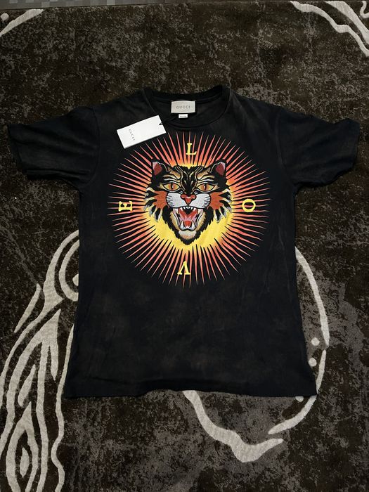 Gucci angry clearance cat t shirt