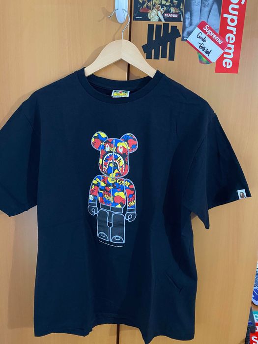 Bape BAPE x Medicom Toy Camo Bear Tee Black | Grailed