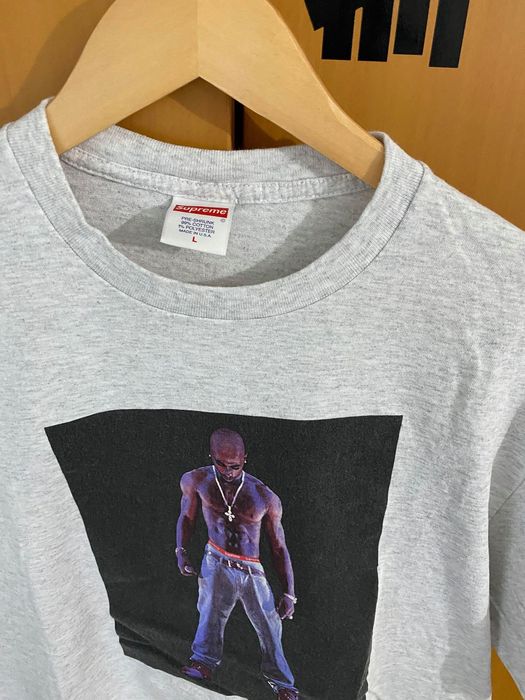 Supreme Supreme Tupac Hologram Tee Ash Grey | Grailed