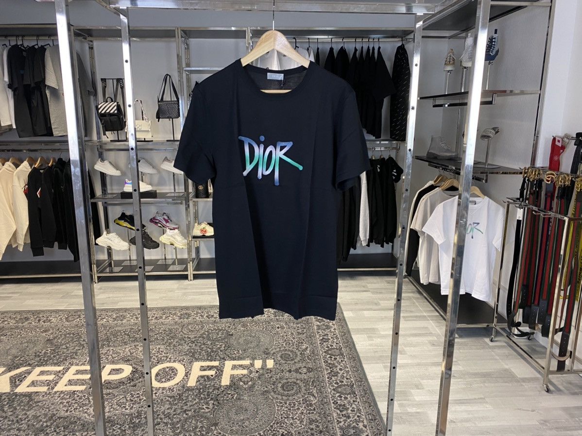 Dior BNWT Dior Shawn Stussy Logo T-Shirt | Grailed Dior BNWT Dior Shawn Stussy Logo T-Shirt | Grailed