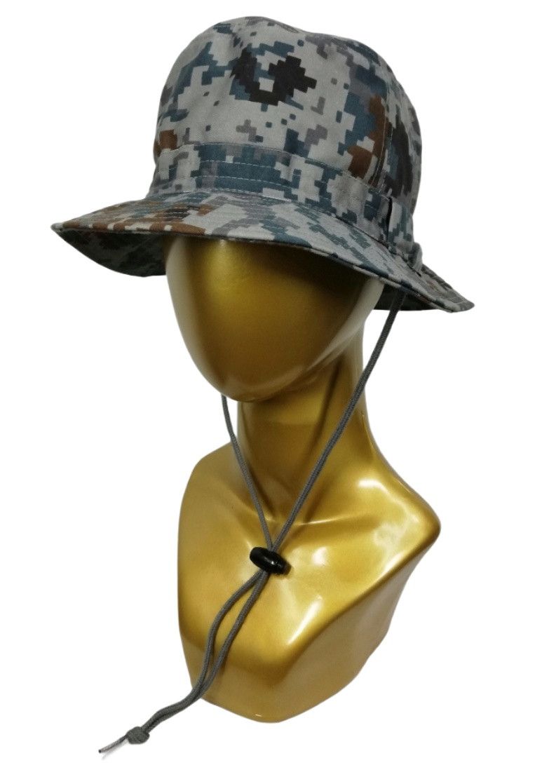 Japanese Brand 🔥Design Military Boonie ACU Digital Tactical Bucket Hat🔥 Size ONE SIZE - 1 Thumbnail