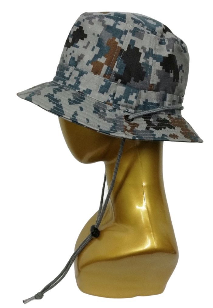 Japanese Brand 🔥Design Military Boonie ACU Digital Tactical Bucket Hat🔥 Size ONE SIZE - 2 Thumbnail