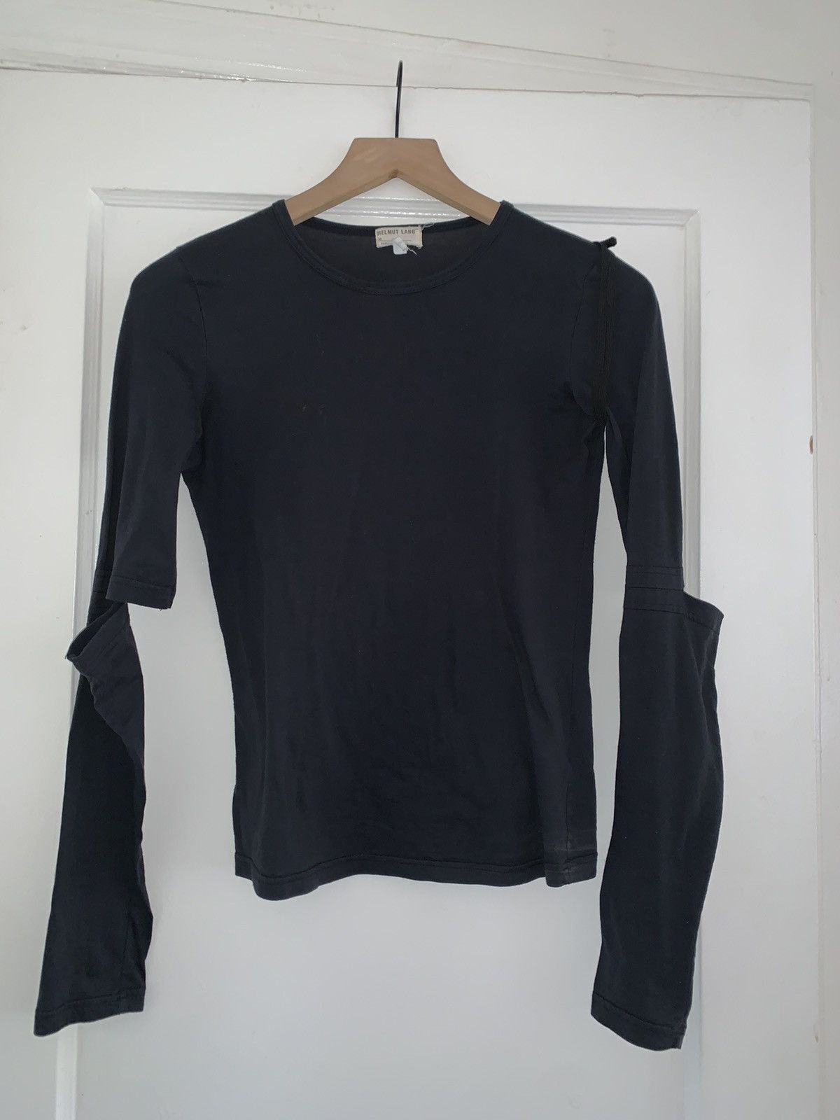 トップス HELMUT LANG Bondage Elbow Strap shirt Helmut Lang 2003 Brushed Cotton Classic Shirt with Bondage