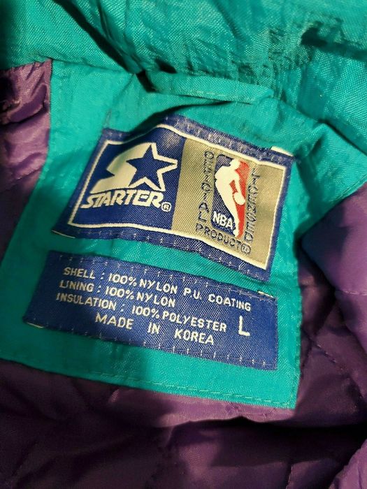 01045 Starter Vintage Charlotte Hornets Basketball Jacket – PAUL'S