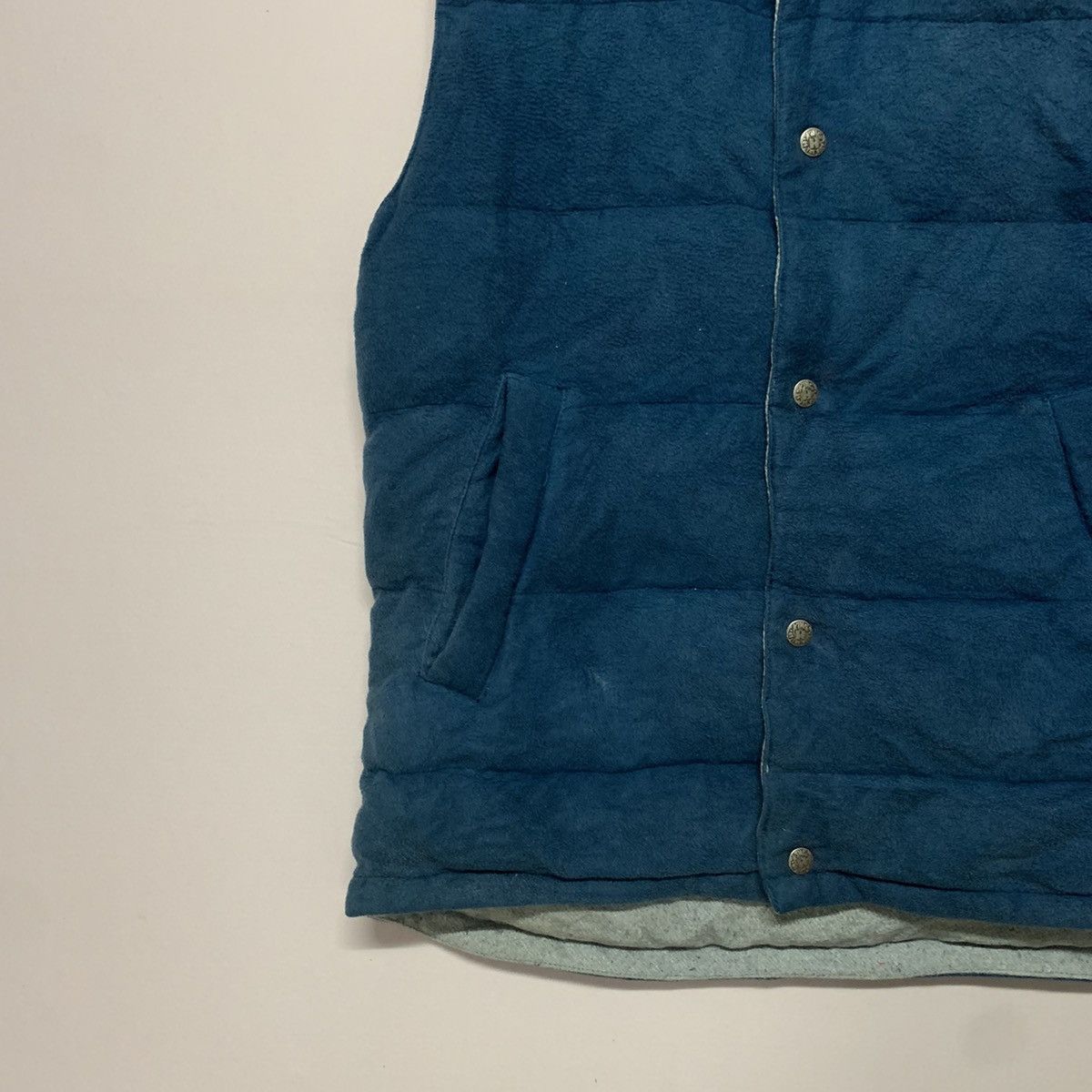 Blue Blue Japan × Japanese Brand × Vintage 💥💥Vintage Blue Blue Japan Puffer Vest Designer Sleeveless Size US M / EU 48-50 / 2 - 2 Thumbnail