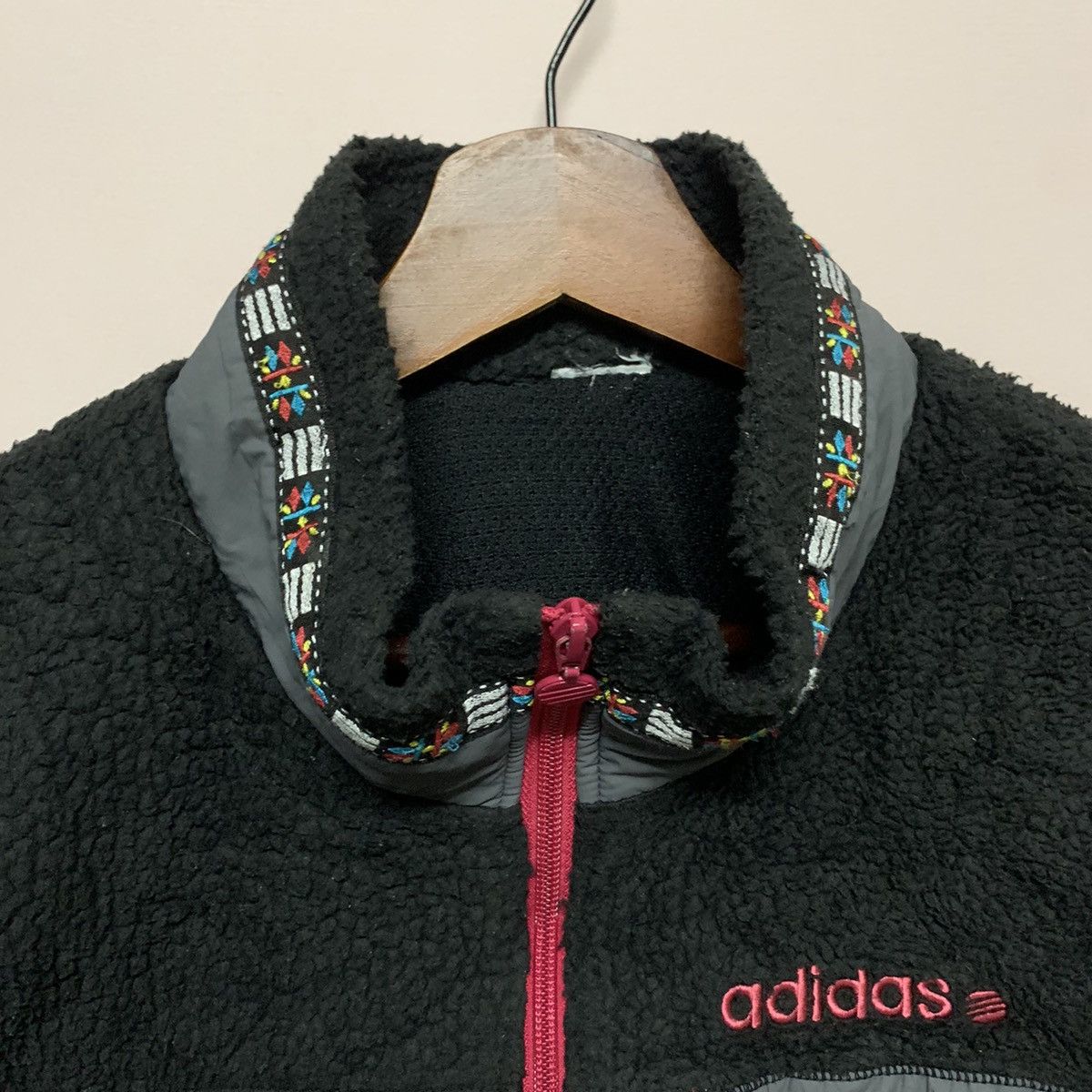 Adidas Adidas Neo x Navajo Style Sherpa Fleece Art Sweater Jacket Size US M / EU 48-50 / 2 - 5 Thumbnail