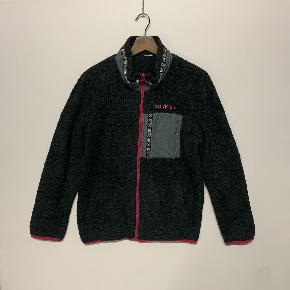 Adidas Adidas Neo x Navajo Style Sherpa Fleece Art Sweater Jacket Size US M / EU 48-50 / 2 - 1 Thumbnail