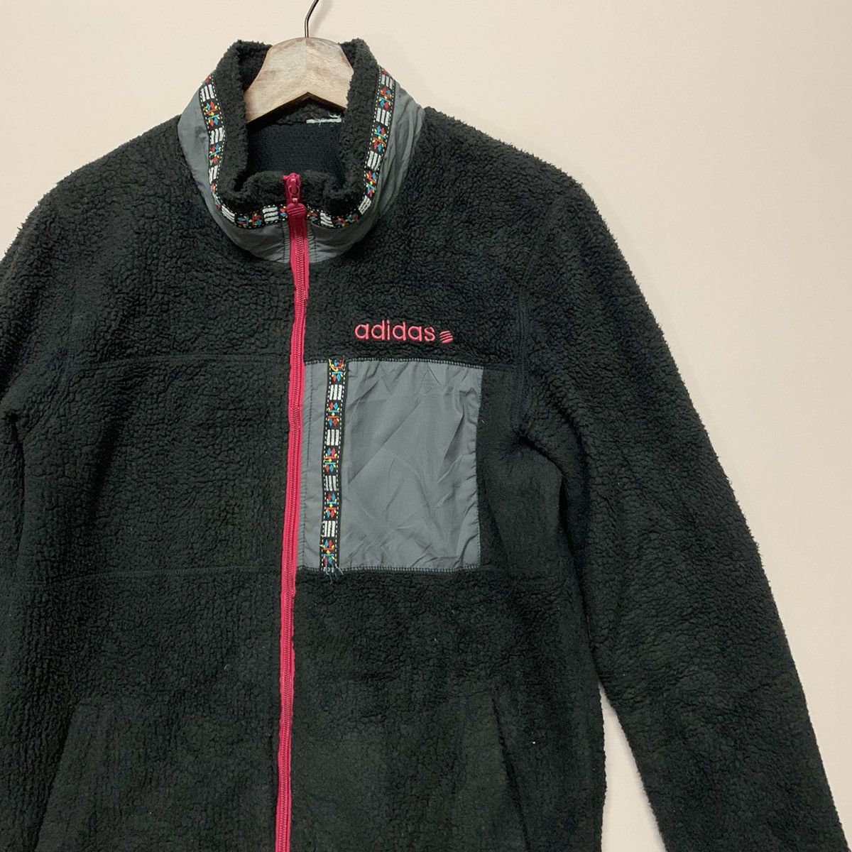 Adidas Adidas Neo x Navajo Style Sherpa Fleece Art Sweater Jacket Size US M / EU 48-50 / 2 - 2 Thumbnail