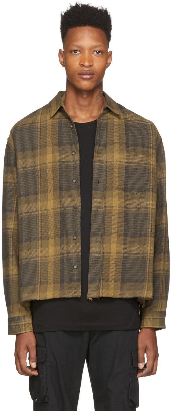 John Elliott Hemi Oversized Nova Plaid Shirt