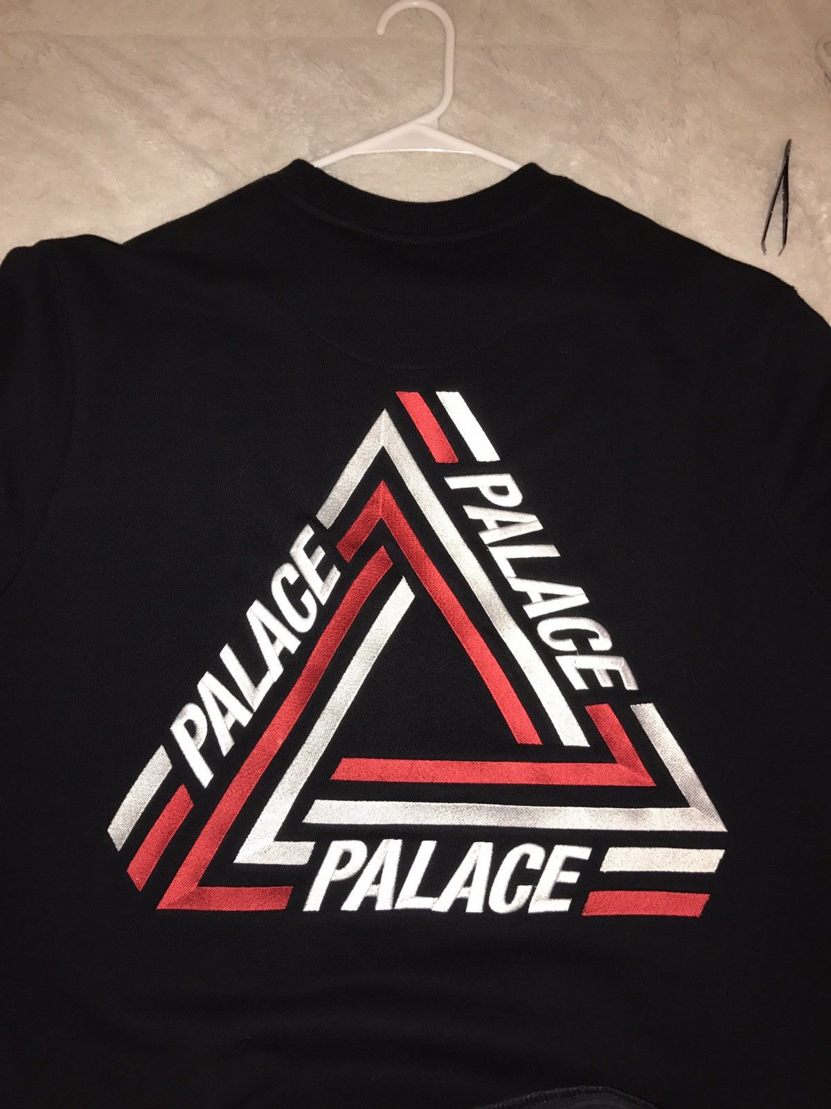 Palace Tri Crib Crewneck Black Grailed