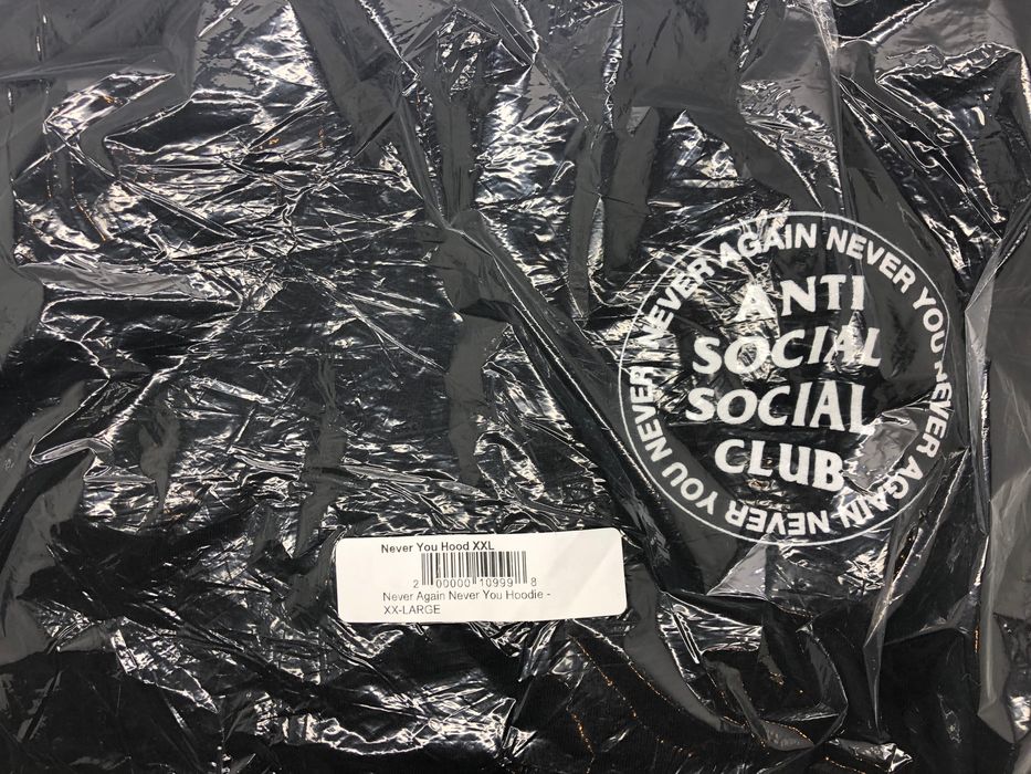 Anti Social Social Club DS ASSC White Logo Never Again Never You