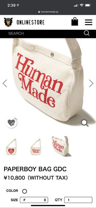 Human Made Paperboy bag GDC | Grailed