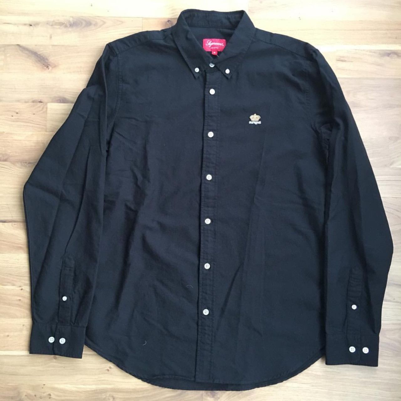 16AW Supreme Crown Logo Oxford Shirt 白 m - トップス