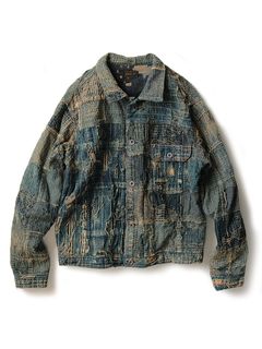 Kapital Boro Patchwork Jacket - Blue Outerwear, Clothing - WKAPL20008