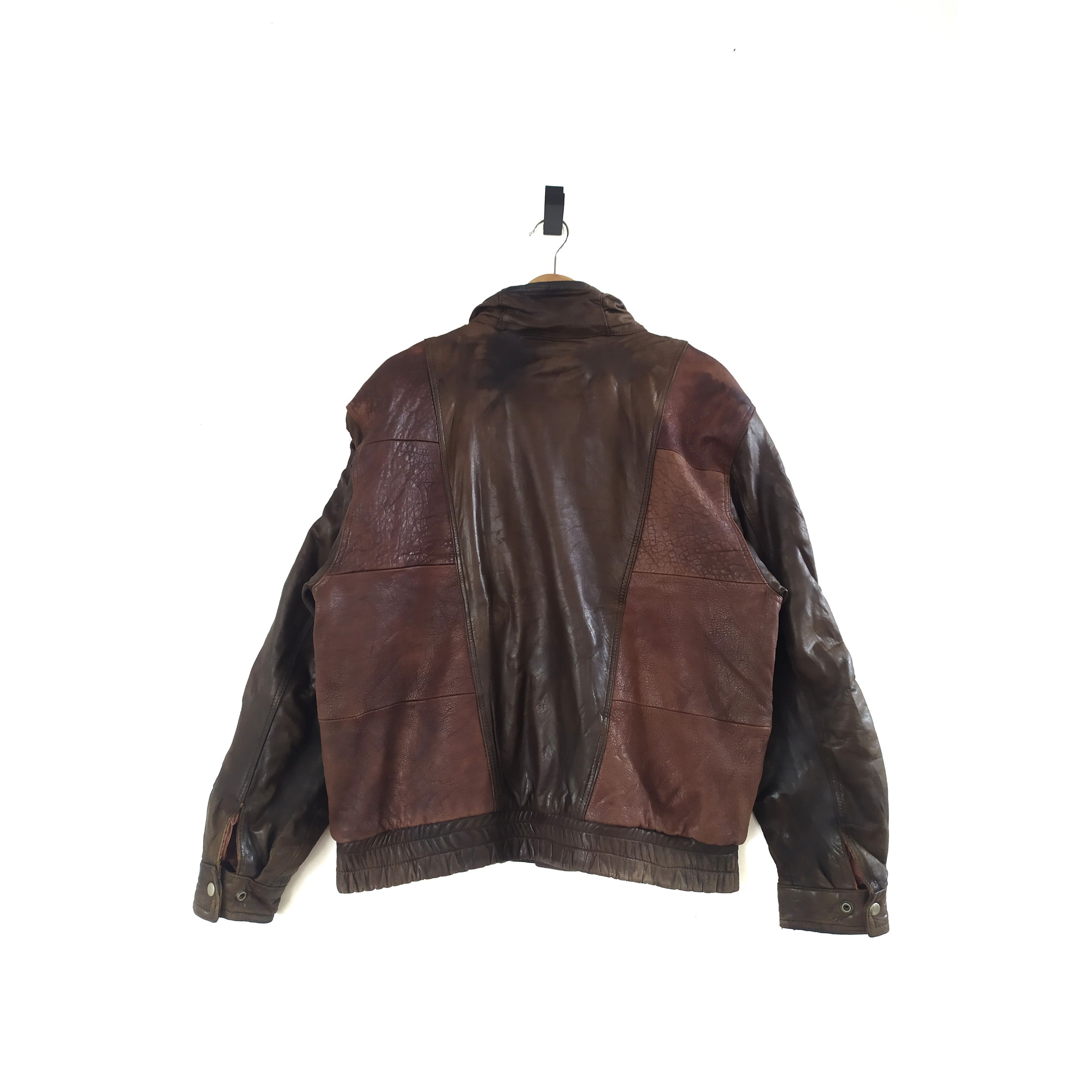 Designer × Valentino Vintage VALENTINO Leather Jacket Size US L / EU 52-54 / 3 - 3 Thumbnail