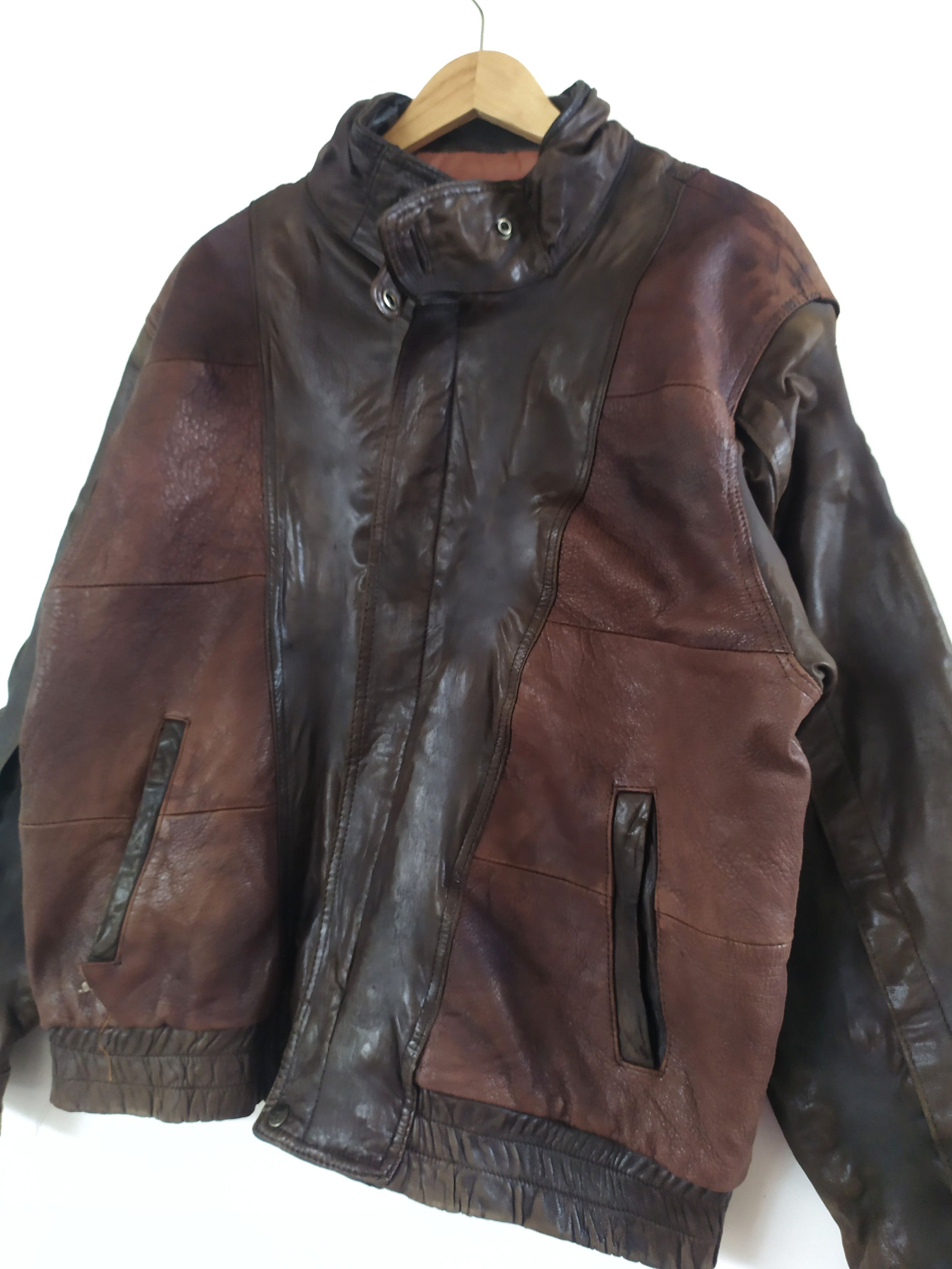 Designer × Valentino Vintage VALENTINO Leather Jacket Size US L / EU 52-54 / 3 - 4 Thumbnail