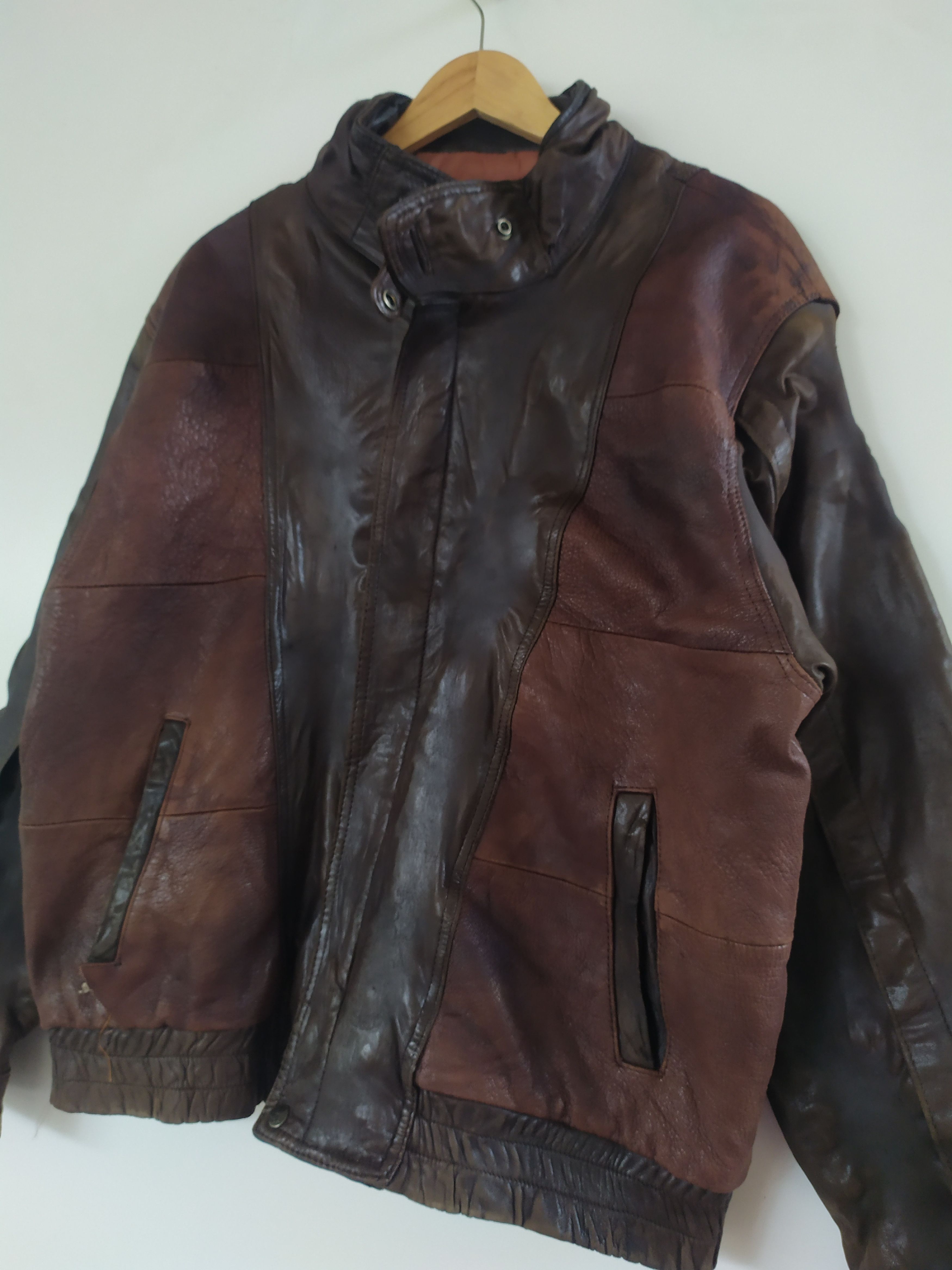 Designer × Valentino Vintage VALENTINO Leather Jacket Size US L / EU 52-54 / 3 - 8 Thumbnail