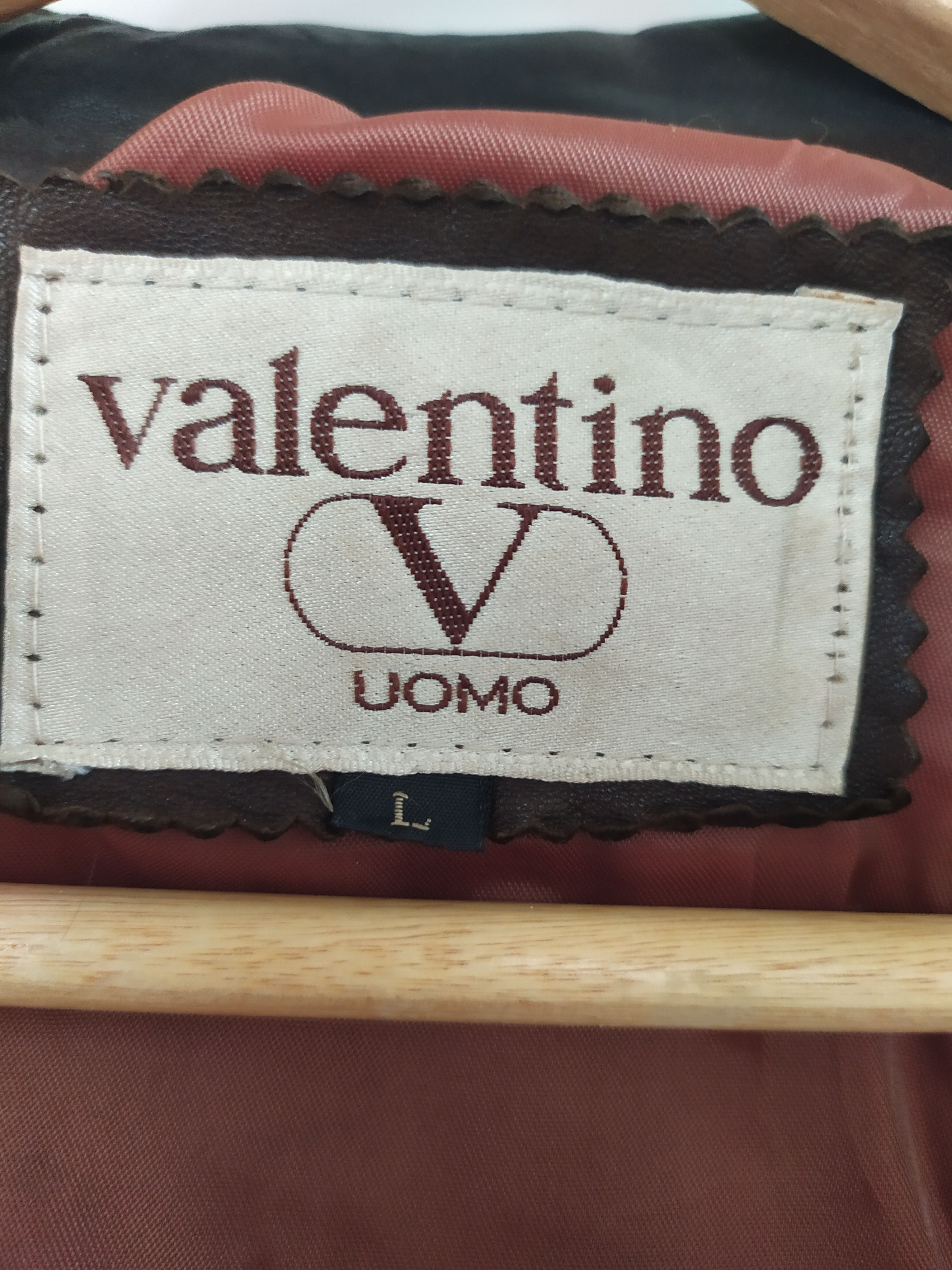 Designer × Valentino Vintage VALENTINO Leather Jacket Size US L / EU 52-54 / 3 - 5 Thumbnail