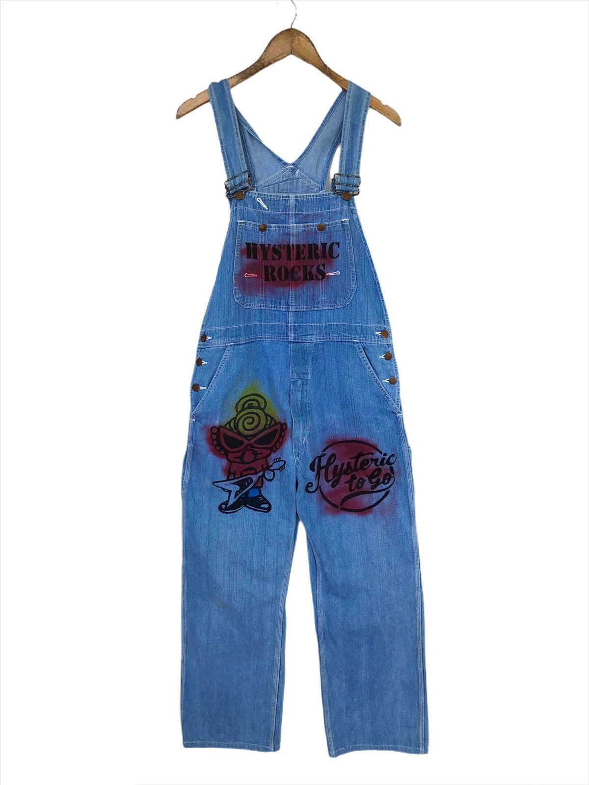 Hysteric Glamour Hysteric Glamour 🇯🇵 Painter Art Indigo Work Overalls Size US 34 / EU 50 - 2 Thumbnail