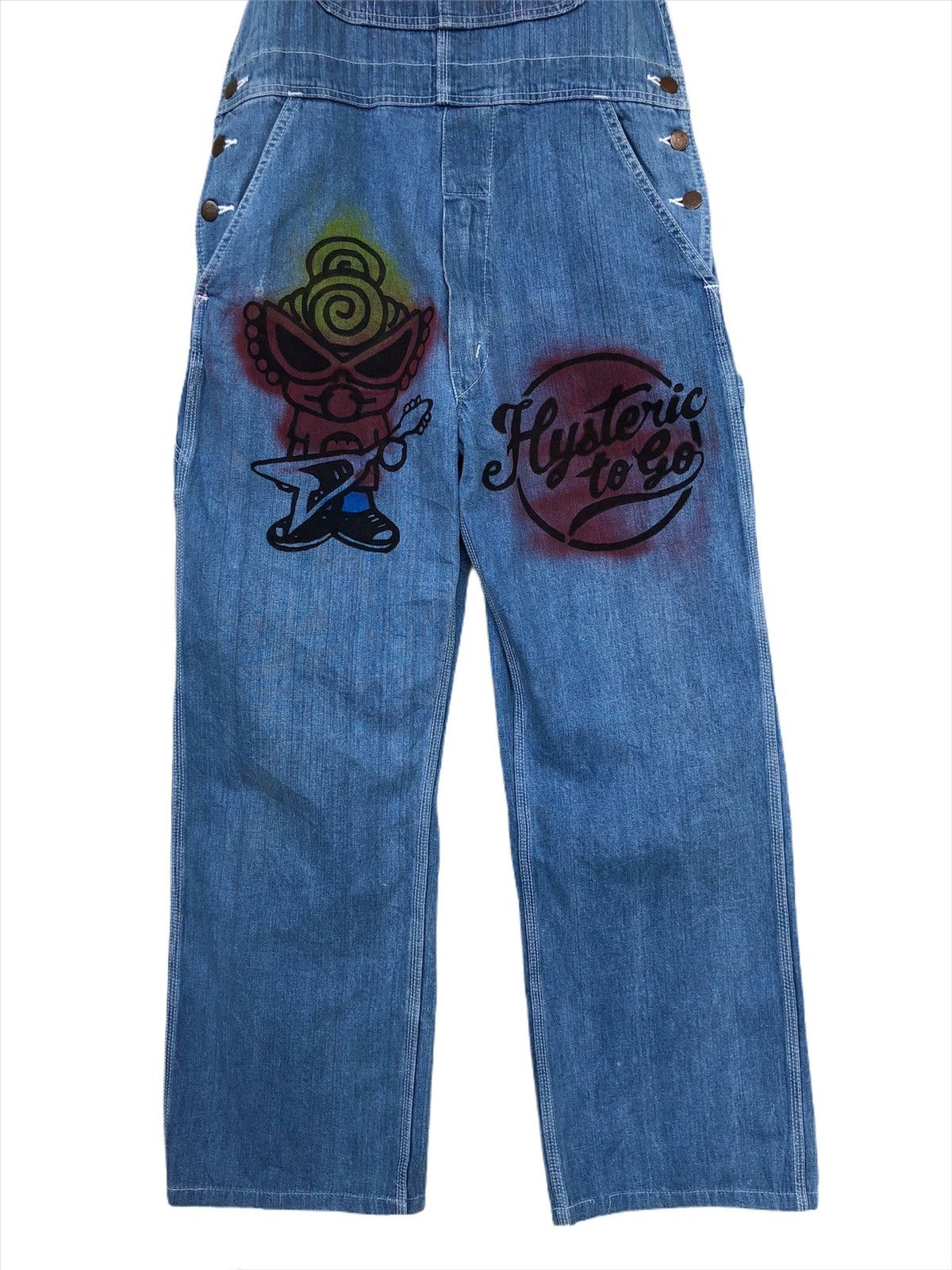 Hysteric Glamour Hysteric Glamour 🇯🇵 Painter Art Indigo Work Overalls Size US 34 / EU 50 - 4 Thumbnail