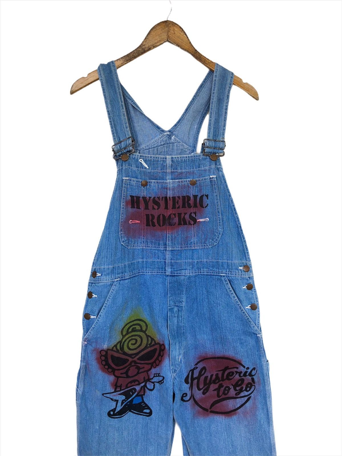 Hysteric Glamour Hysteric Glamour 🇯🇵 Painter Art Indigo Work Overalls Size US 34 / EU 50 - 3 Thumbnail