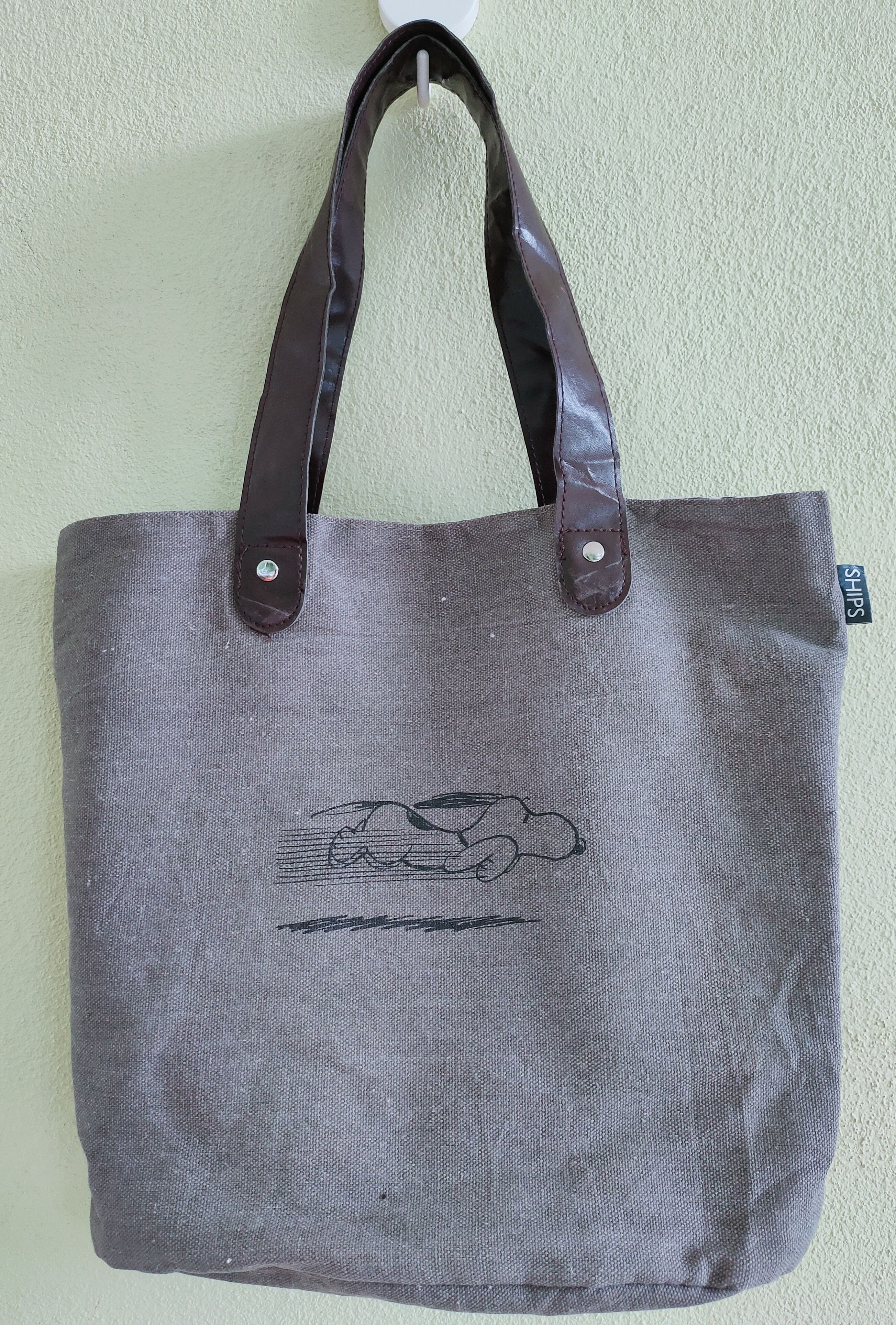 Japanese Brand SHIPS x PEANUTS canvas tote bag Size ONE SIZE - 1 Thumbnail