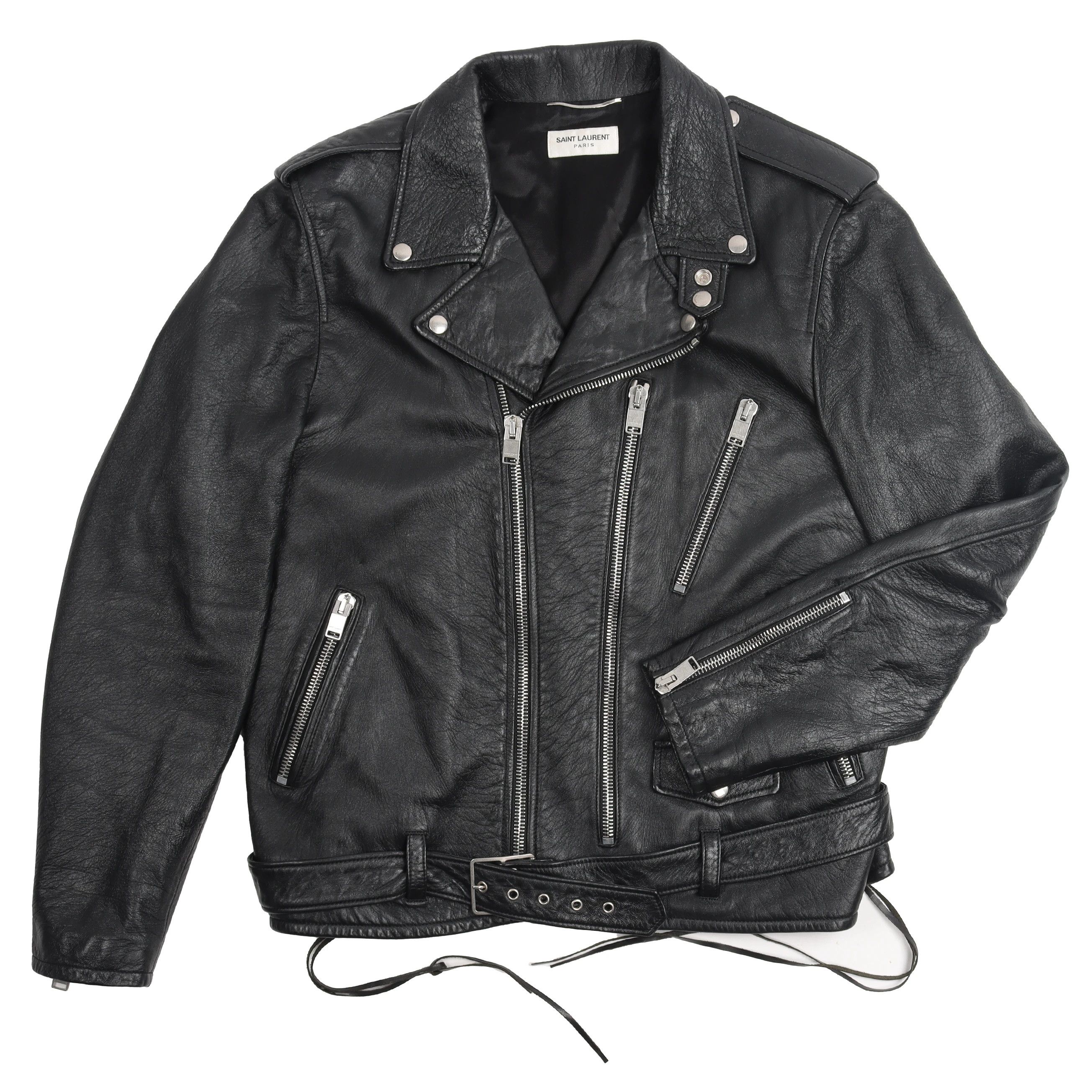 Saint Laurent Paris Saint Laurent Blood Lust Leather Jacket (2016) Size US XL / EU 56 / 4 - 1 Thumbnail