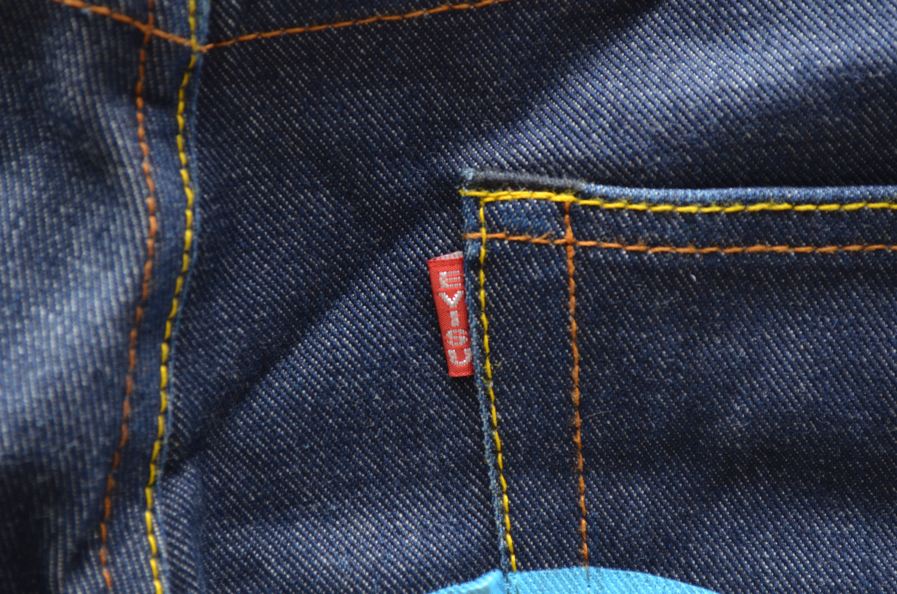 Evisu Deadstock🔥Evisu Blue Daicock Cinch Big Logo Denim Pants Size US 32 / EU 48 - 10 Thumbnail