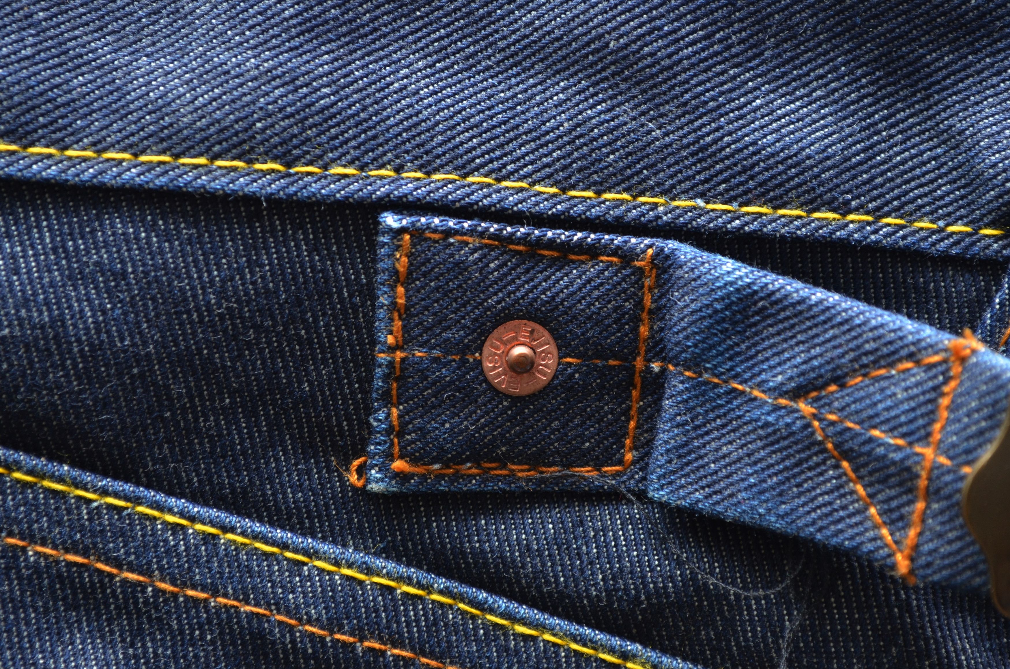 Evisu Deadstock🔥Evisu Blue Daicock Cinch Big Logo Denim Pants Size US 32 / EU 48 - 5 Thumbnail