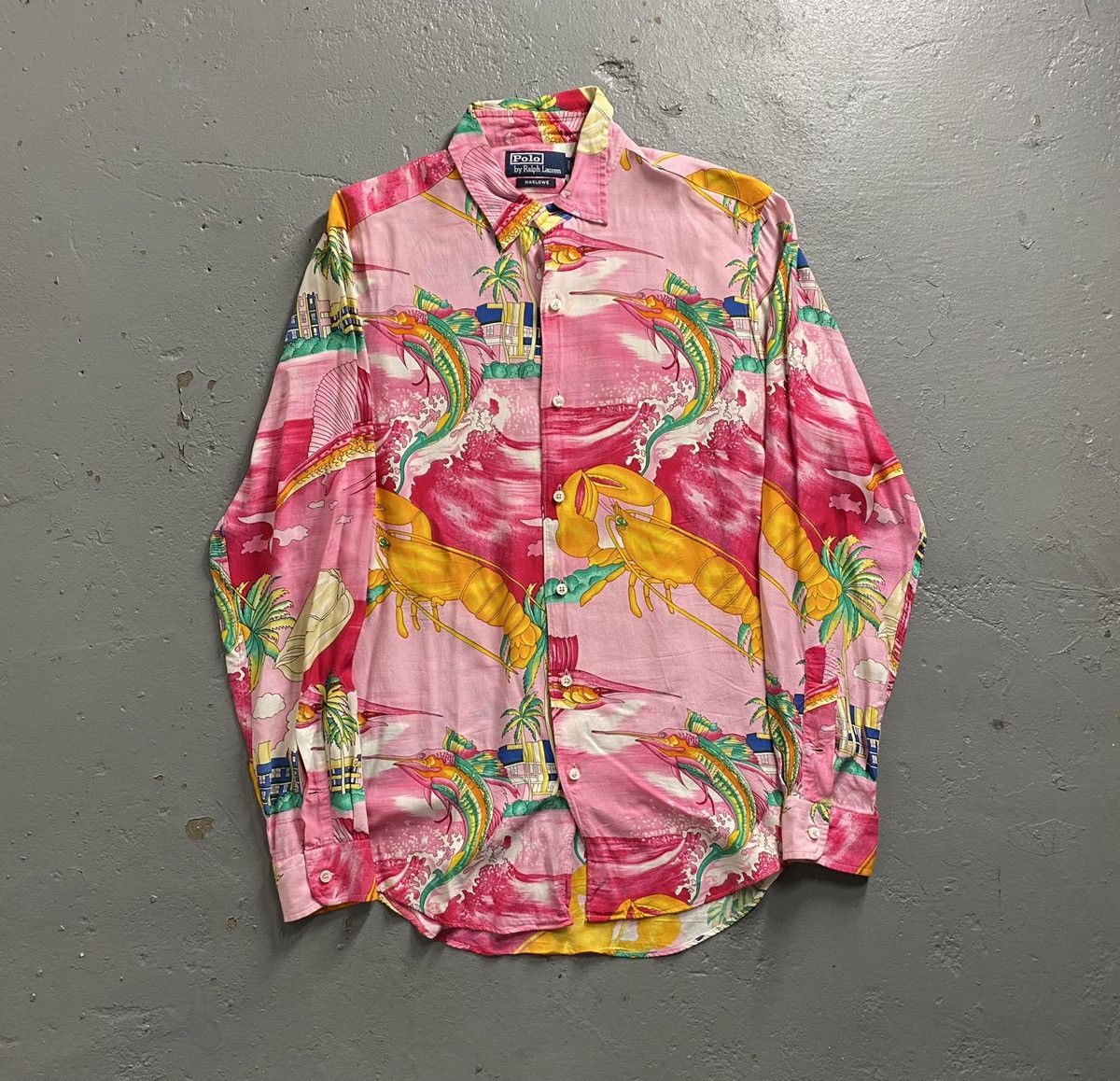 Polo Ralph Lauren Vintage Polo Ralph Lauren miami Pink Button Up Shirt Size US M / EU 48-50 / 2 - 1 Thumbnail