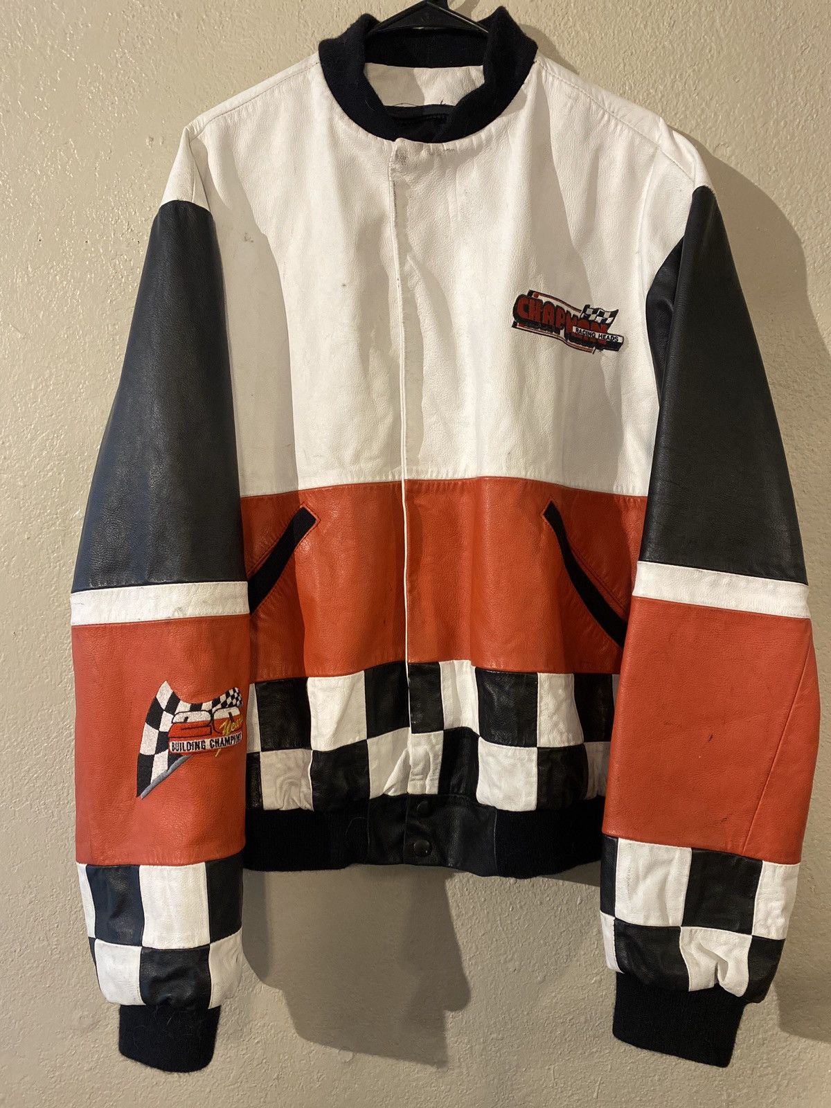 Vintage Vintage leather Chapman racing jacket Size US M / EU 48-50 / 2 - 1 Thumbnail