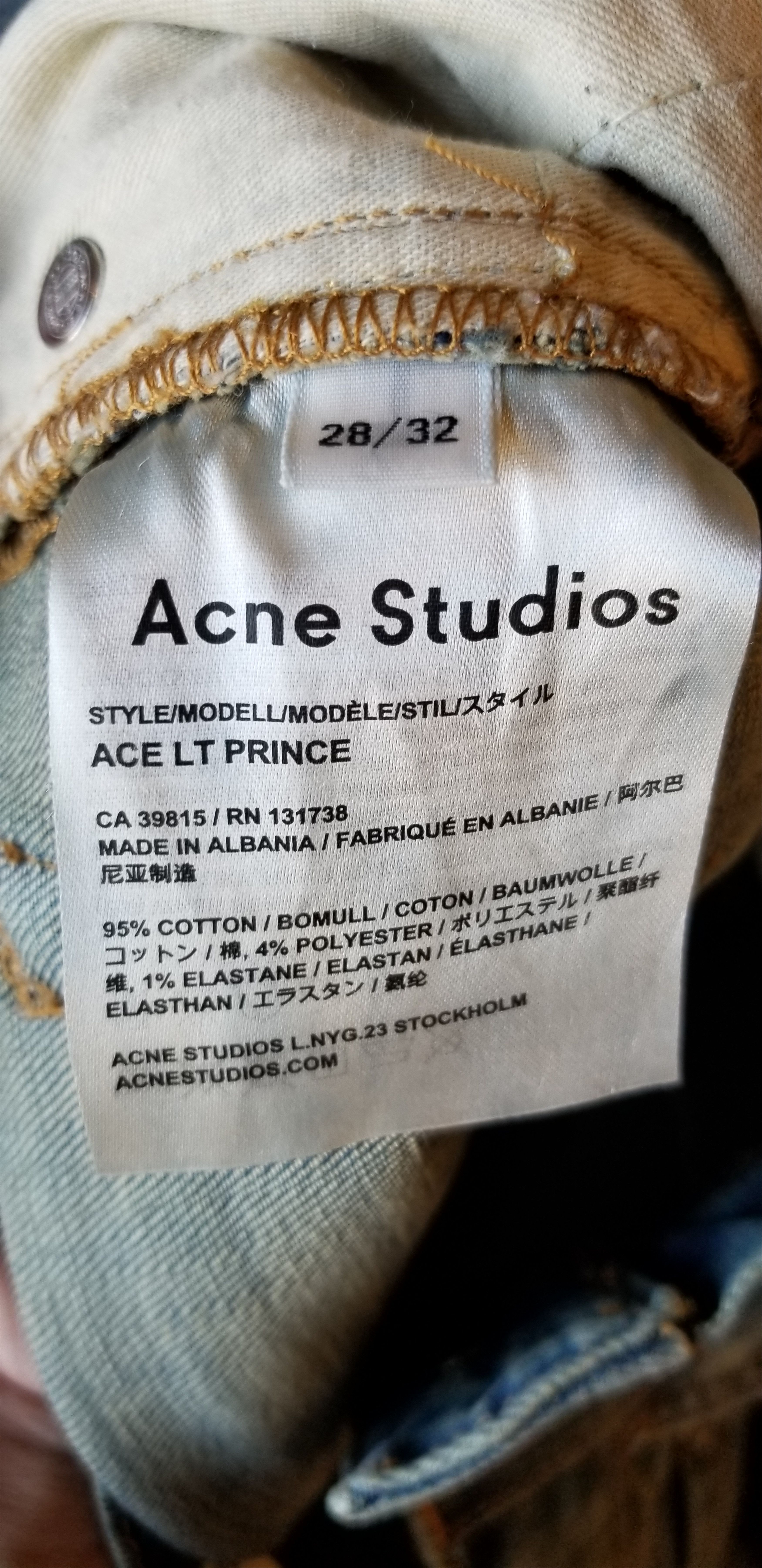 Acne Studios Ace Lt Prince Jeans Size US 28 / EU 44 - 7 Thumbnail