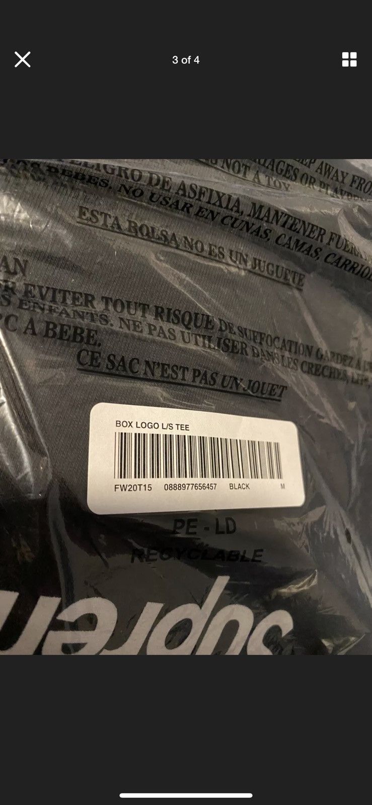 Supreme Supreme Box Logo L/S Tee FW20 Size US M / EU 48-50 / 2 - 3 Thumbnail