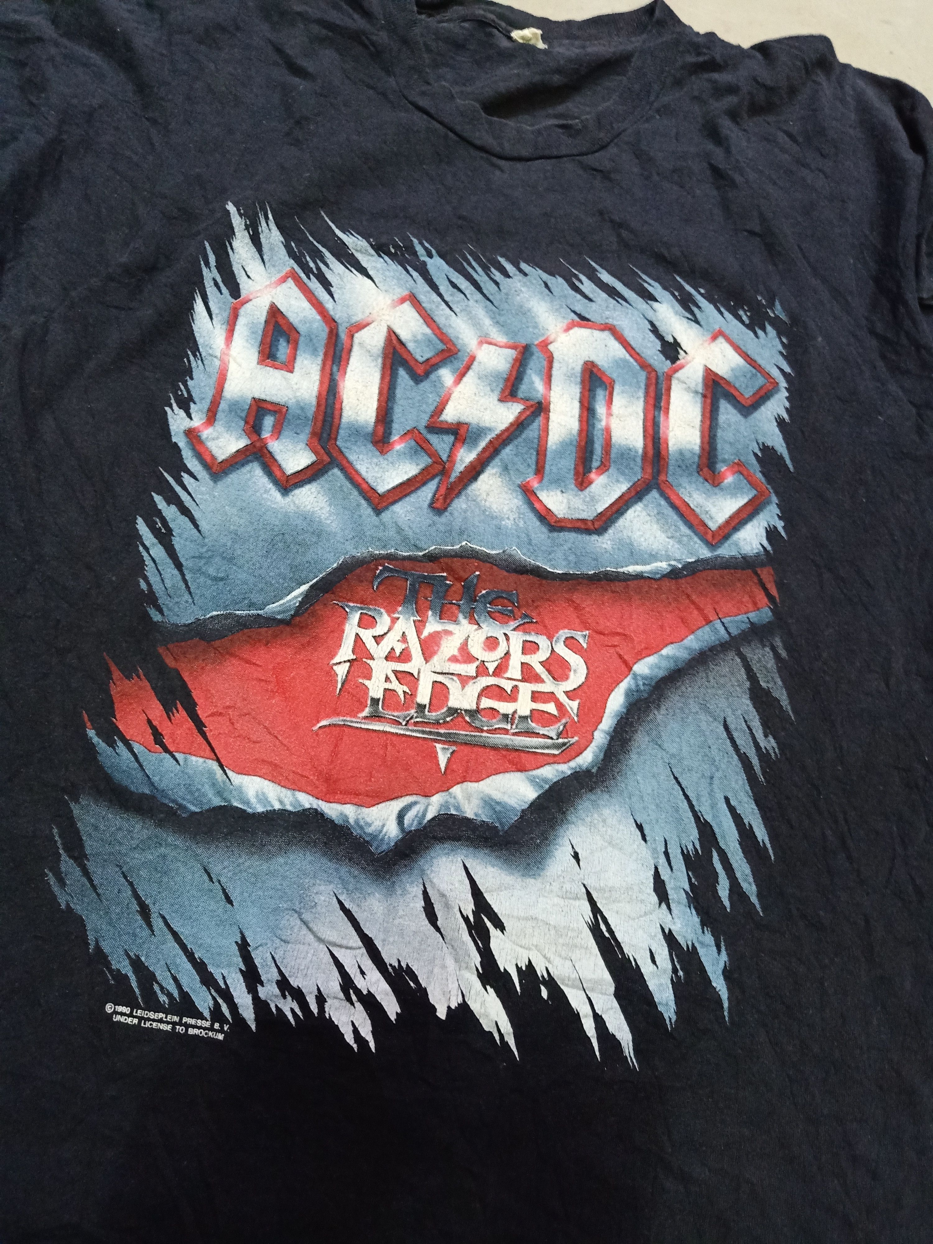Vintage Vintage 90s AC/DC The Razors Edge 1990 Tour T-shirt | Grailed