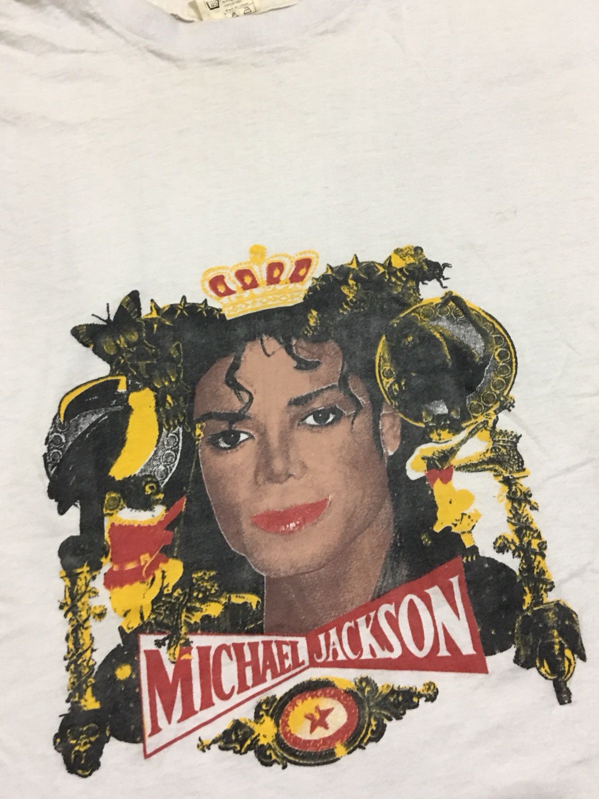 Band Tees × Michael Jackson × Vintage Rare Vintage 90s Michael jackson king of pop tour shirt Size US XL / EU 56 / 4 - 4 Thumbnail