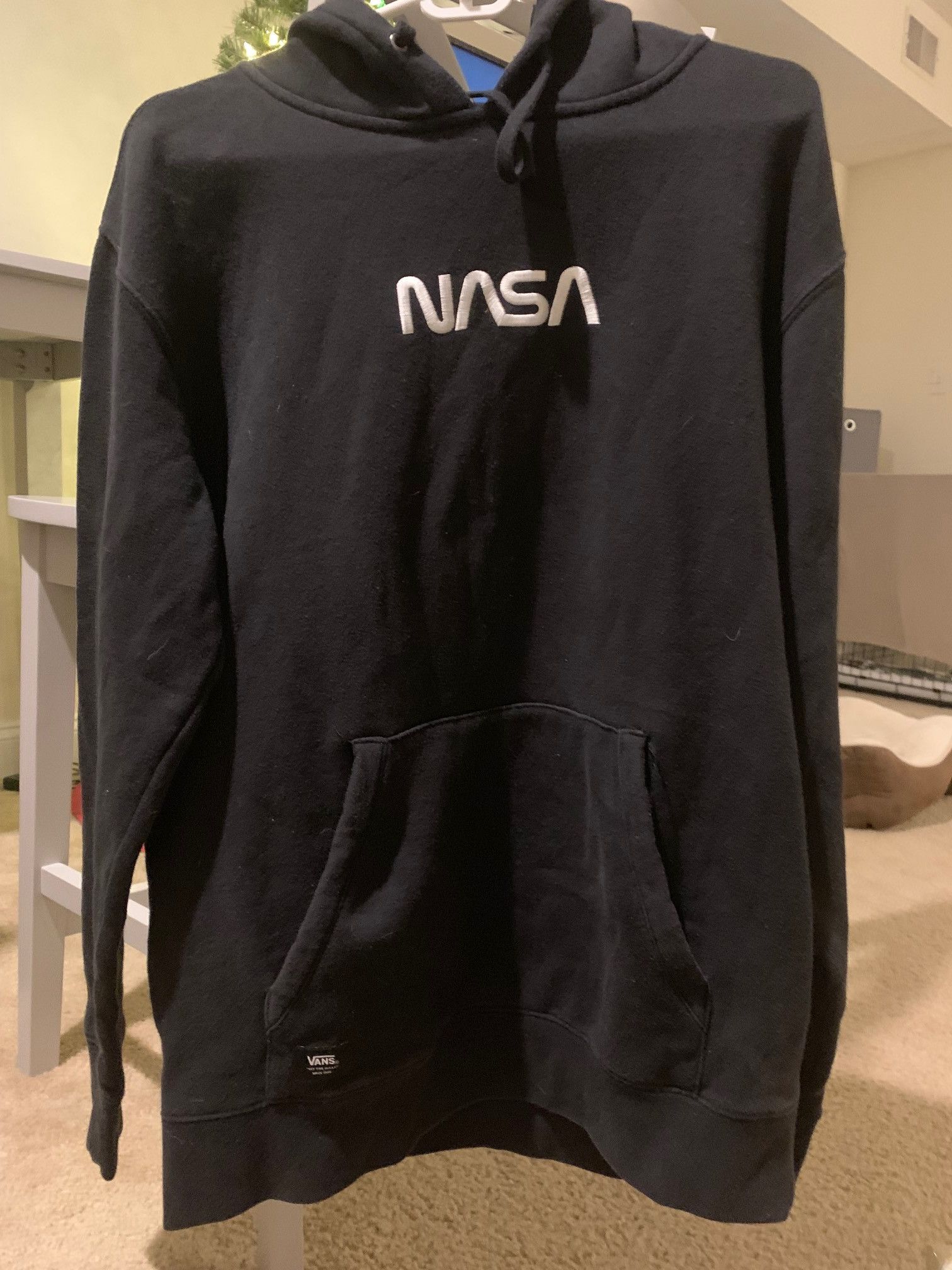 Nasa Vans Vans x NASA Hoodie Black Space Voyager Pullover Size M Used Grailed