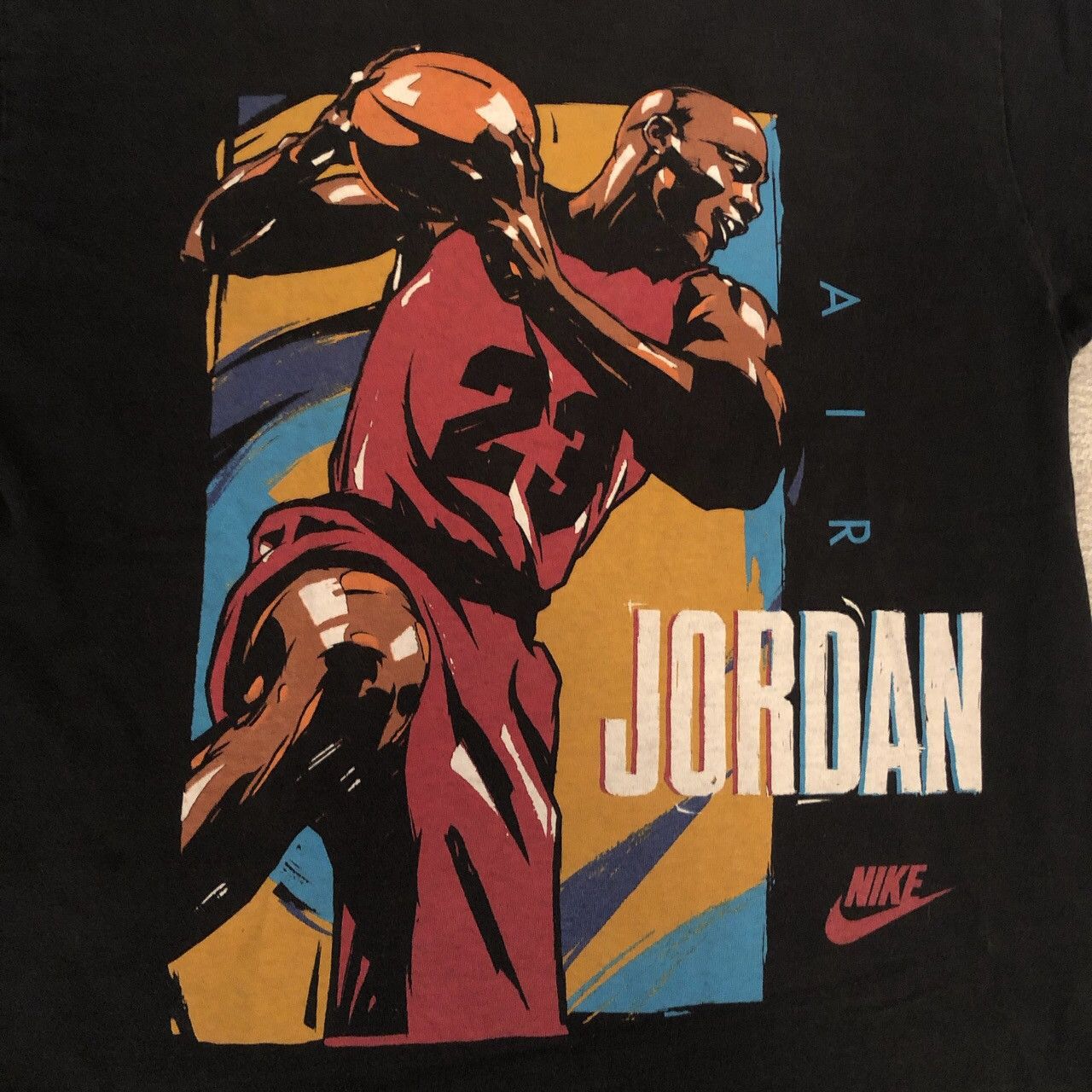 Vintage Vintage Nike Jordan t-shirt Size US L / EU 52-54 / 3 - 1 Thumbnail