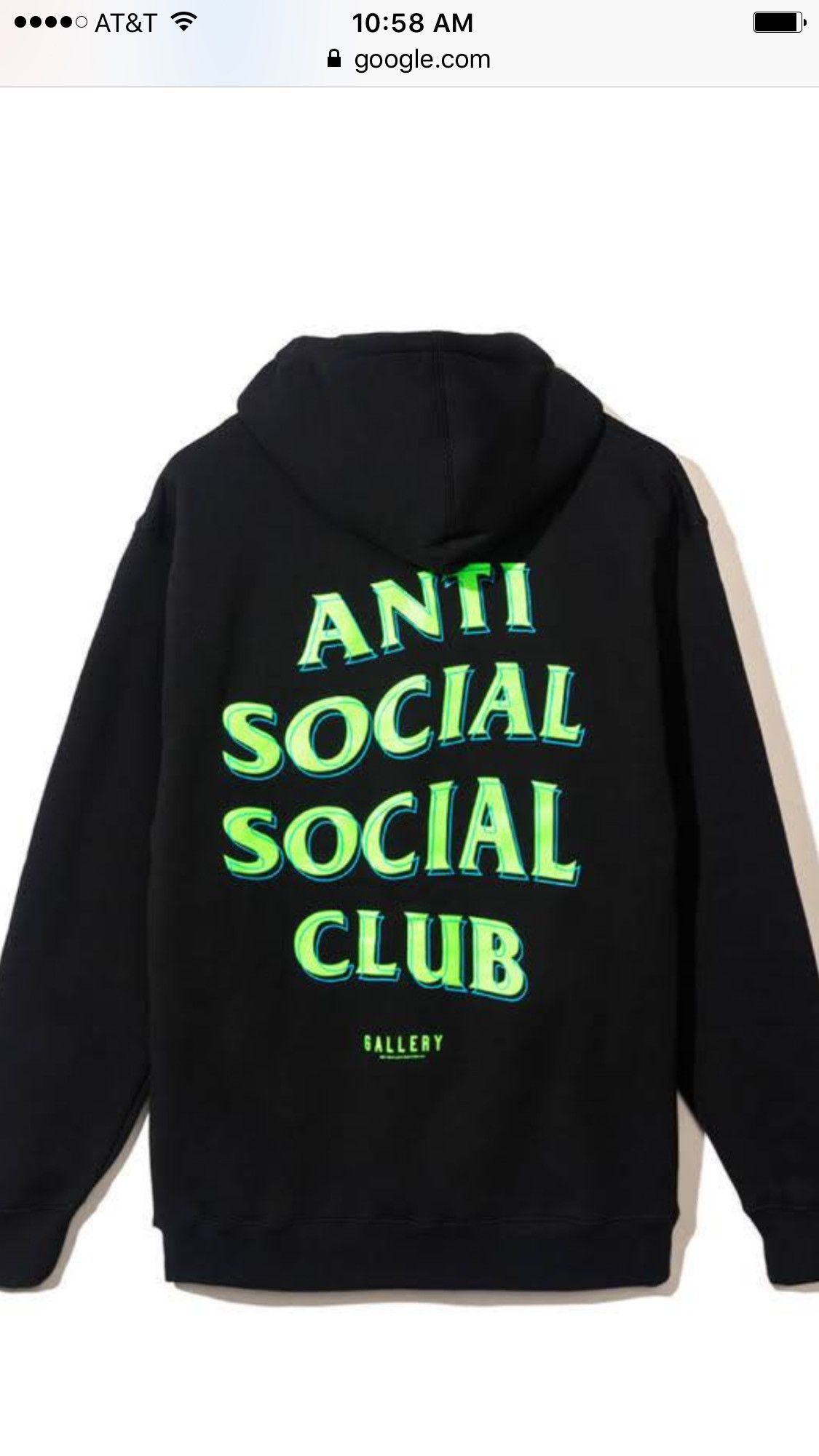 Anti Social Social Club RSVP Gallery 2024 Hoodie Size Medium