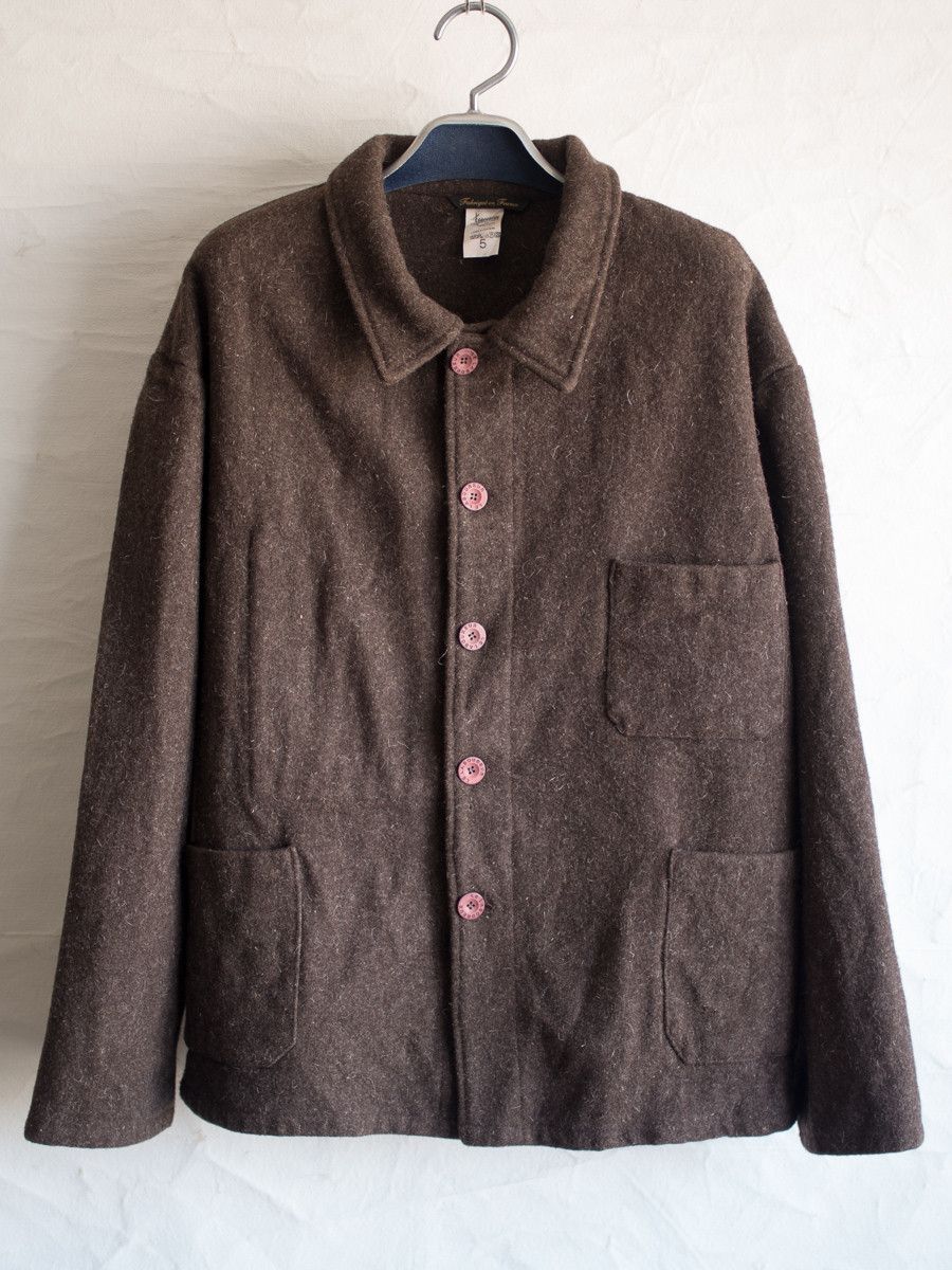 RAW WOOL FRENCH CHORE JACKET