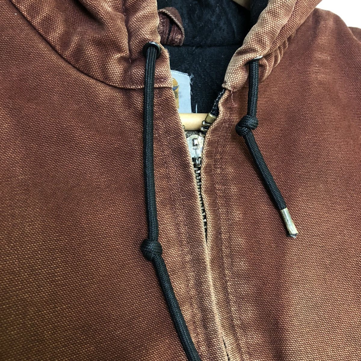 Carhartt × Carhartt Wip × Vintage Vintage Distressed Carhartt Hooded Jacket Kanye/Travis Style Size US M / EU 48-50 / 2 - 10 Thumbnail
